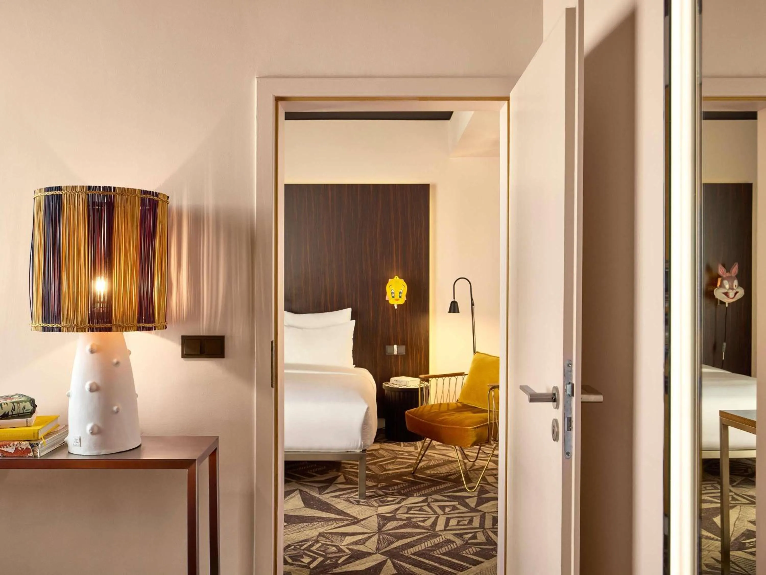 Bedroom, Bed in Mama Shelter Prague