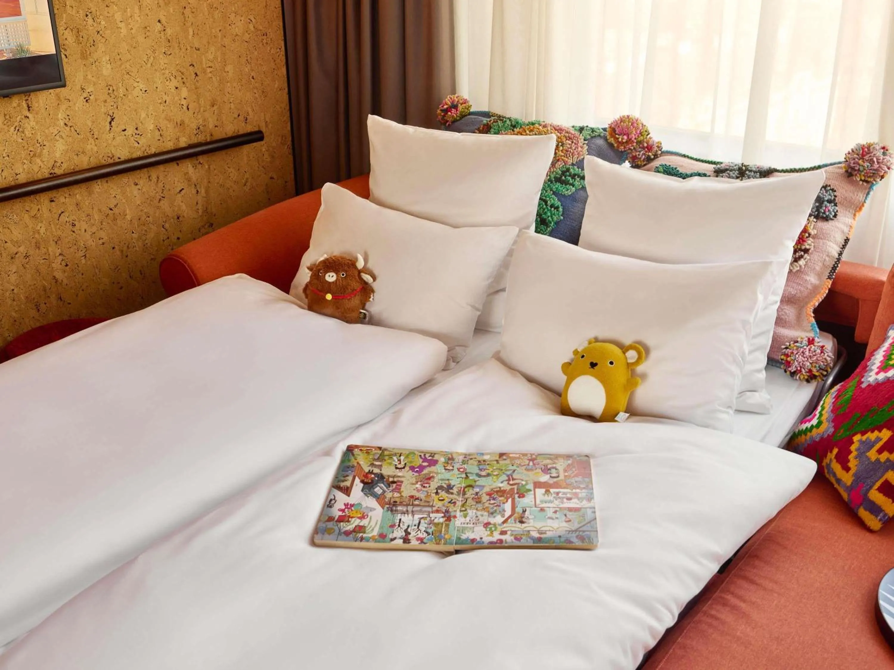 Bedroom, Bed in Mama Shelter Prague