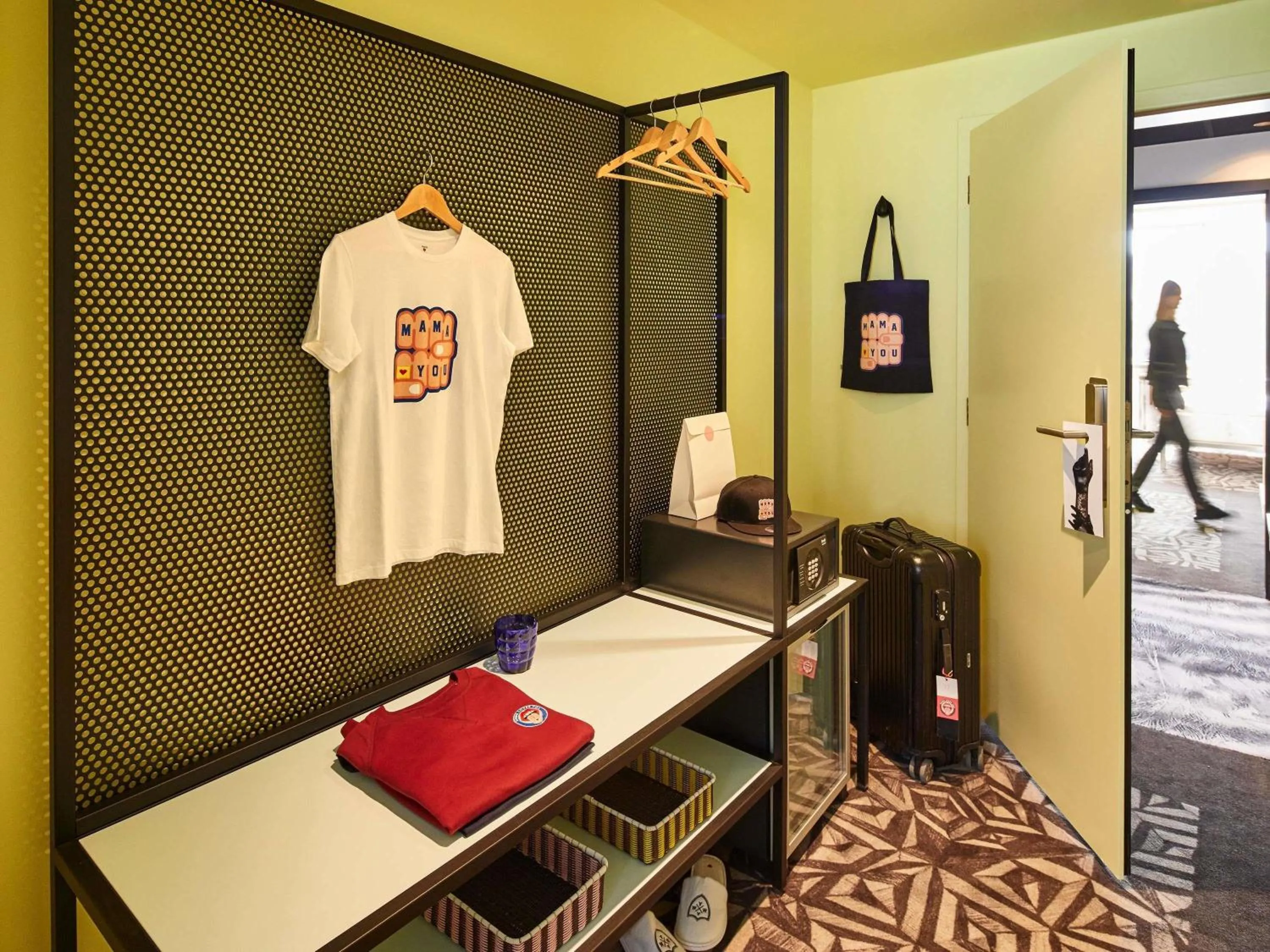 Bedroom in Mama Shelter Prague