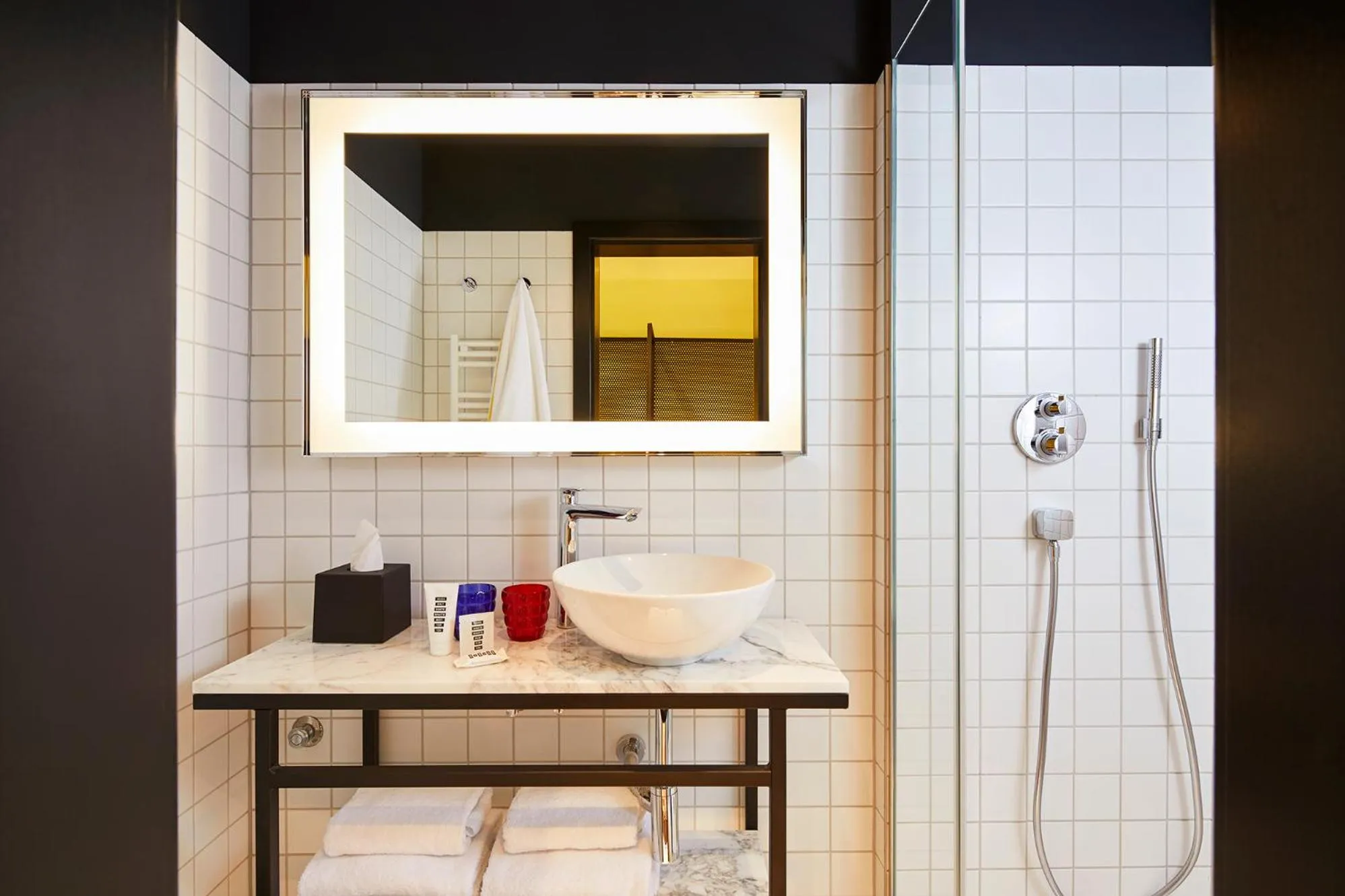 Bathroom in Mama Shelter Prague