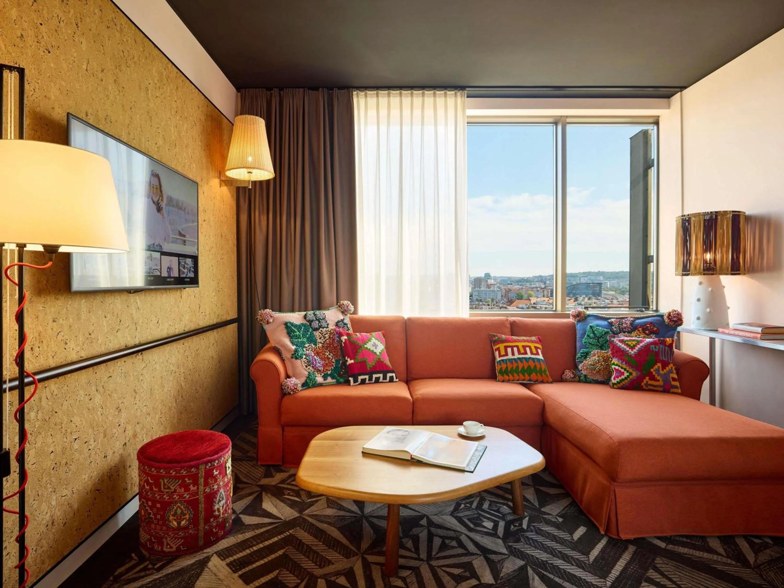 Bedroom in Mama Shelter Prague