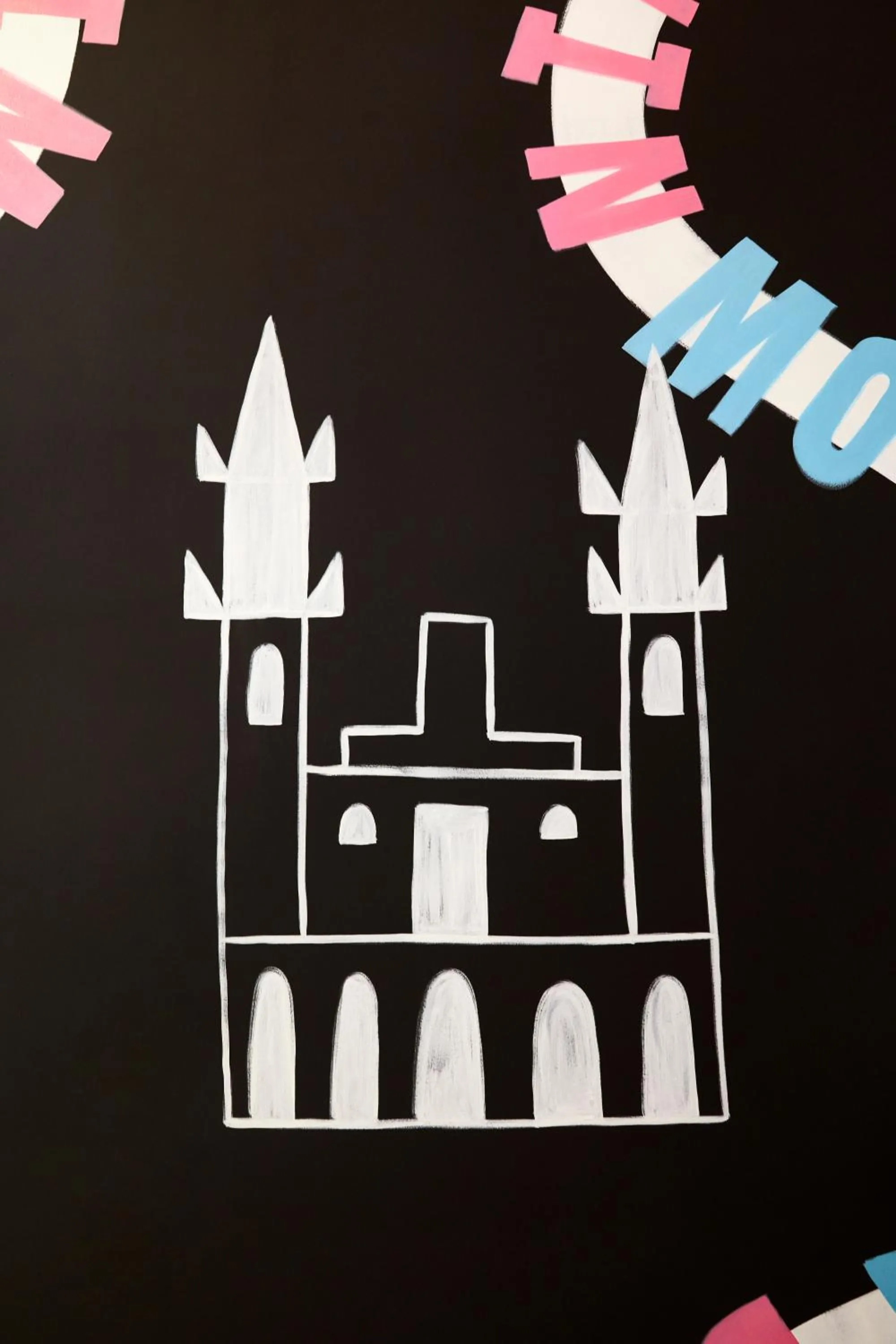 Decorative detail in Mama Shelter Prague