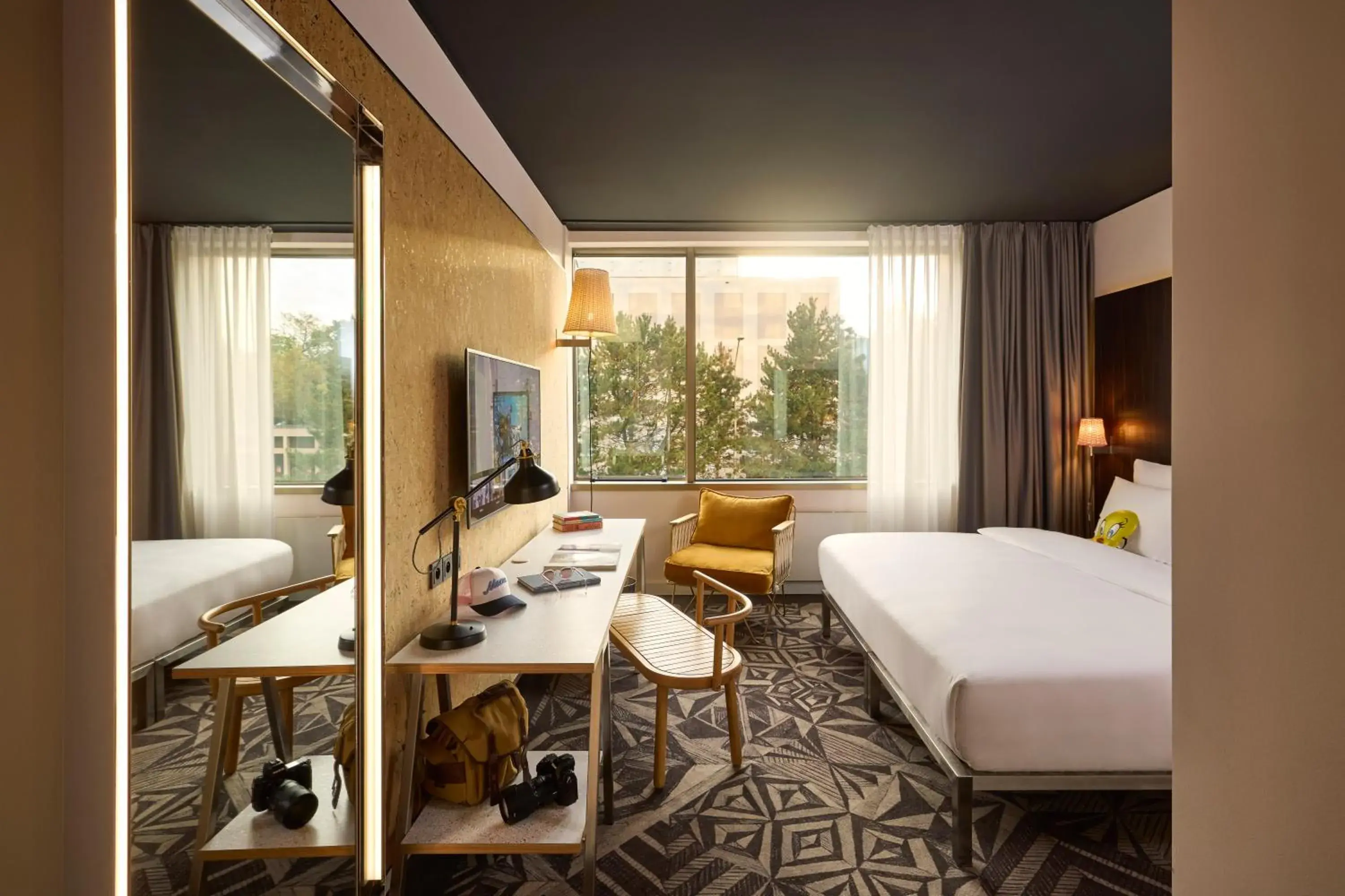 Large Mama Double Room in Mama Shelter Prague Large Mama Double Room in Mama Shelter Prague