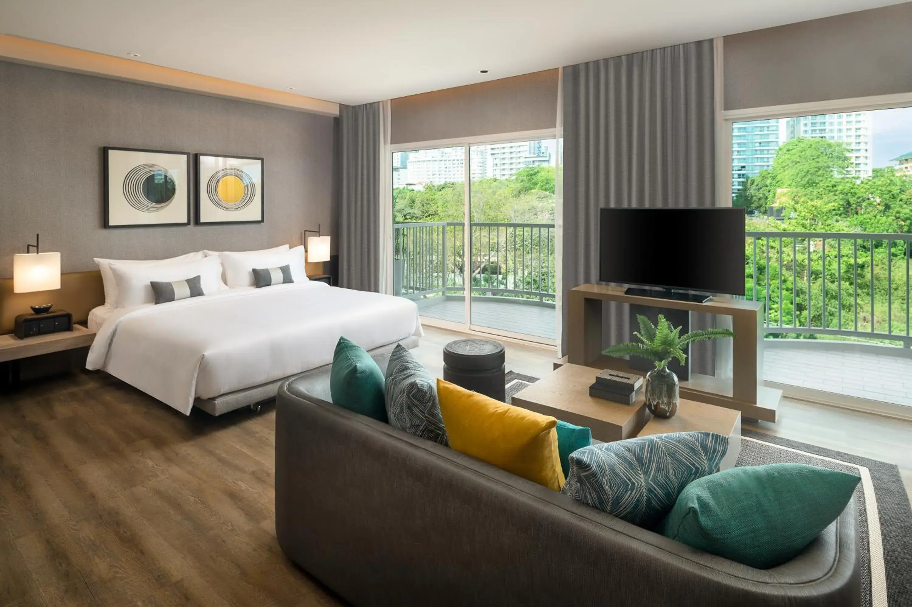 Living room, Bed in Cross Pattaya Pratamnak Living room, Bed in Cross Pattaya Pratamnak