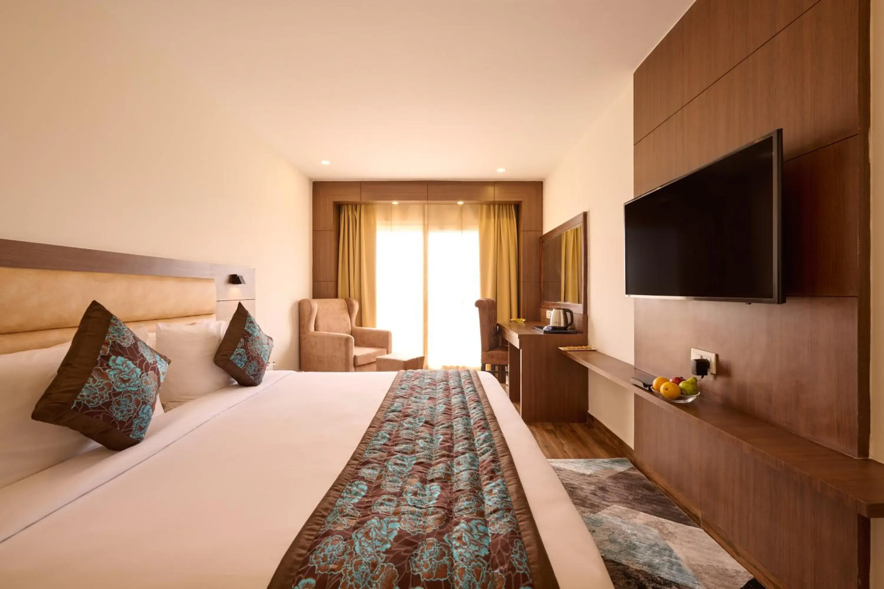 Queen Room with Balcony in Renest Haridwar Queen Room with Balcony in Renest Haridwar