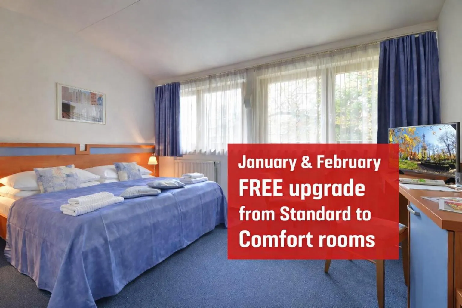 Bed in EA Hotel Populus