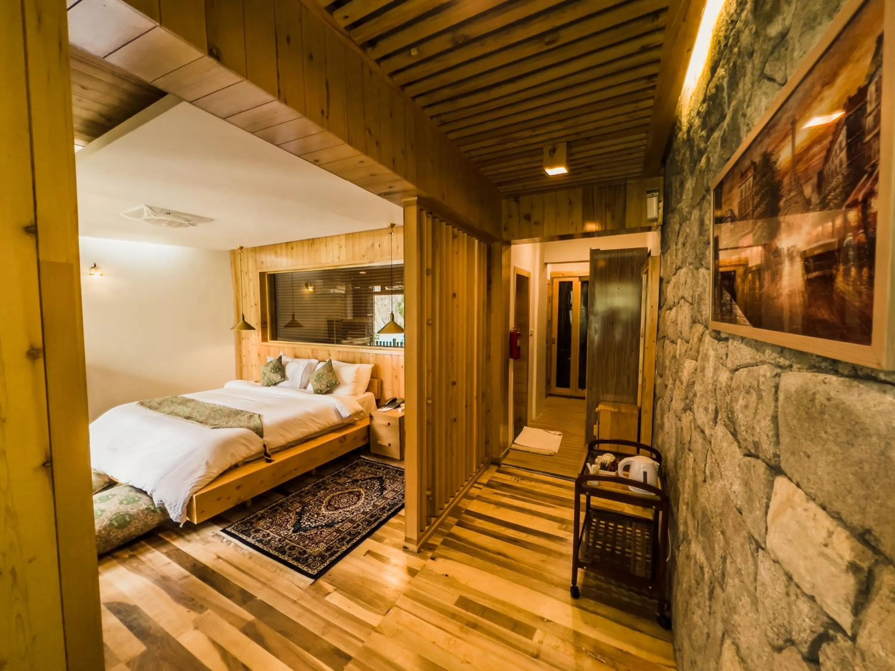 Bed in Famree Resort Hunza