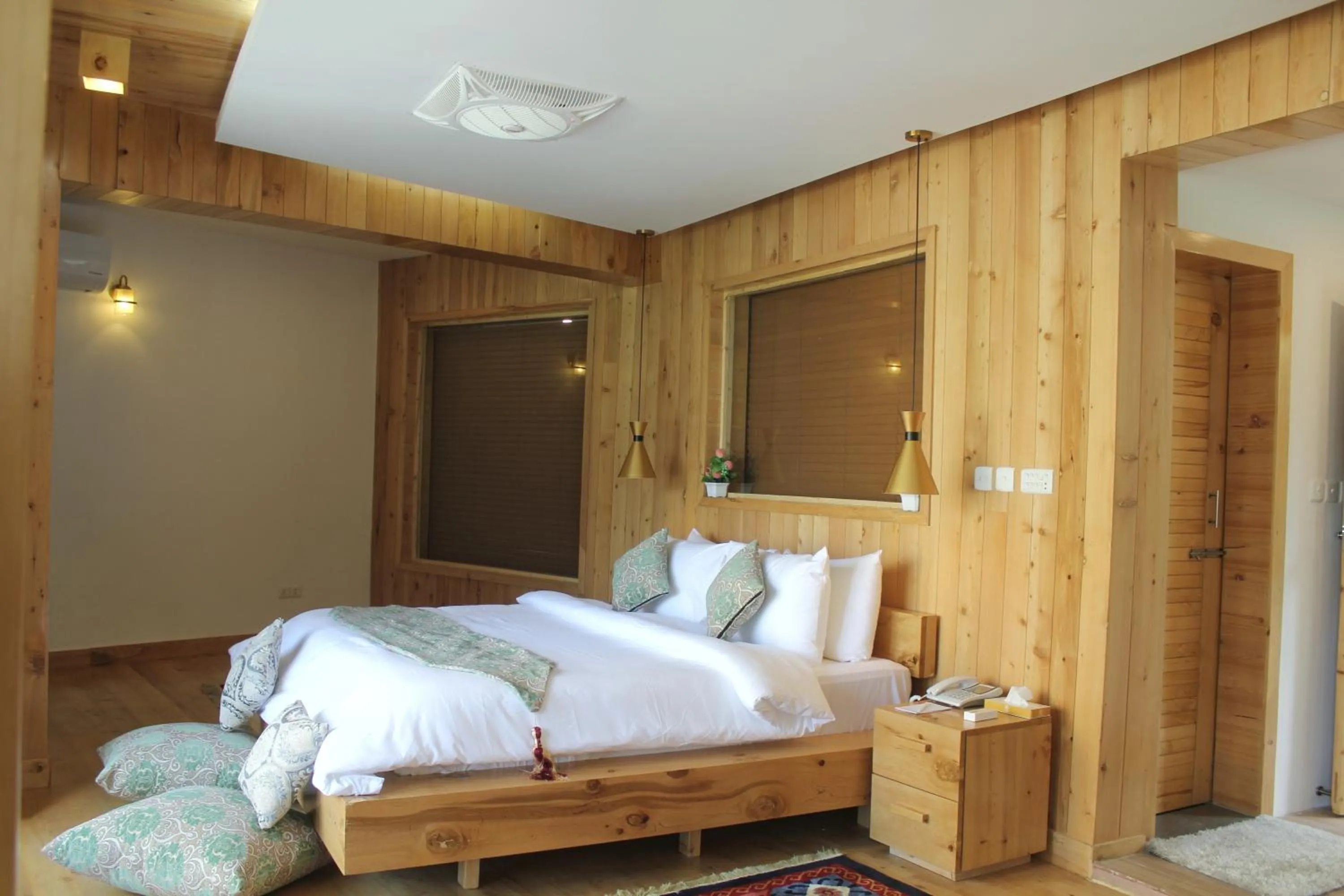 Bed in Famree Resort Hunza