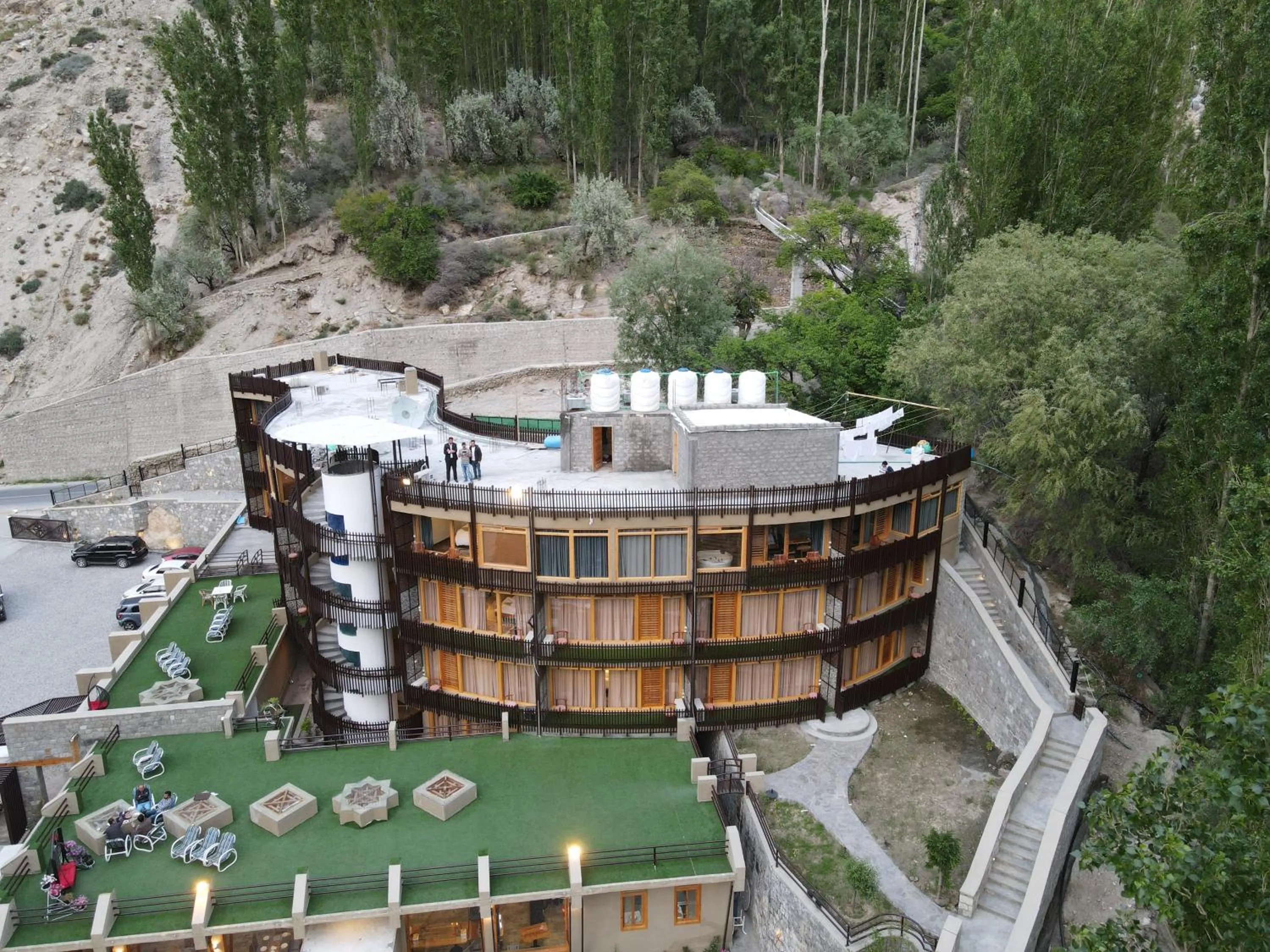 Bird's eye view in Famree Resort Hunza
