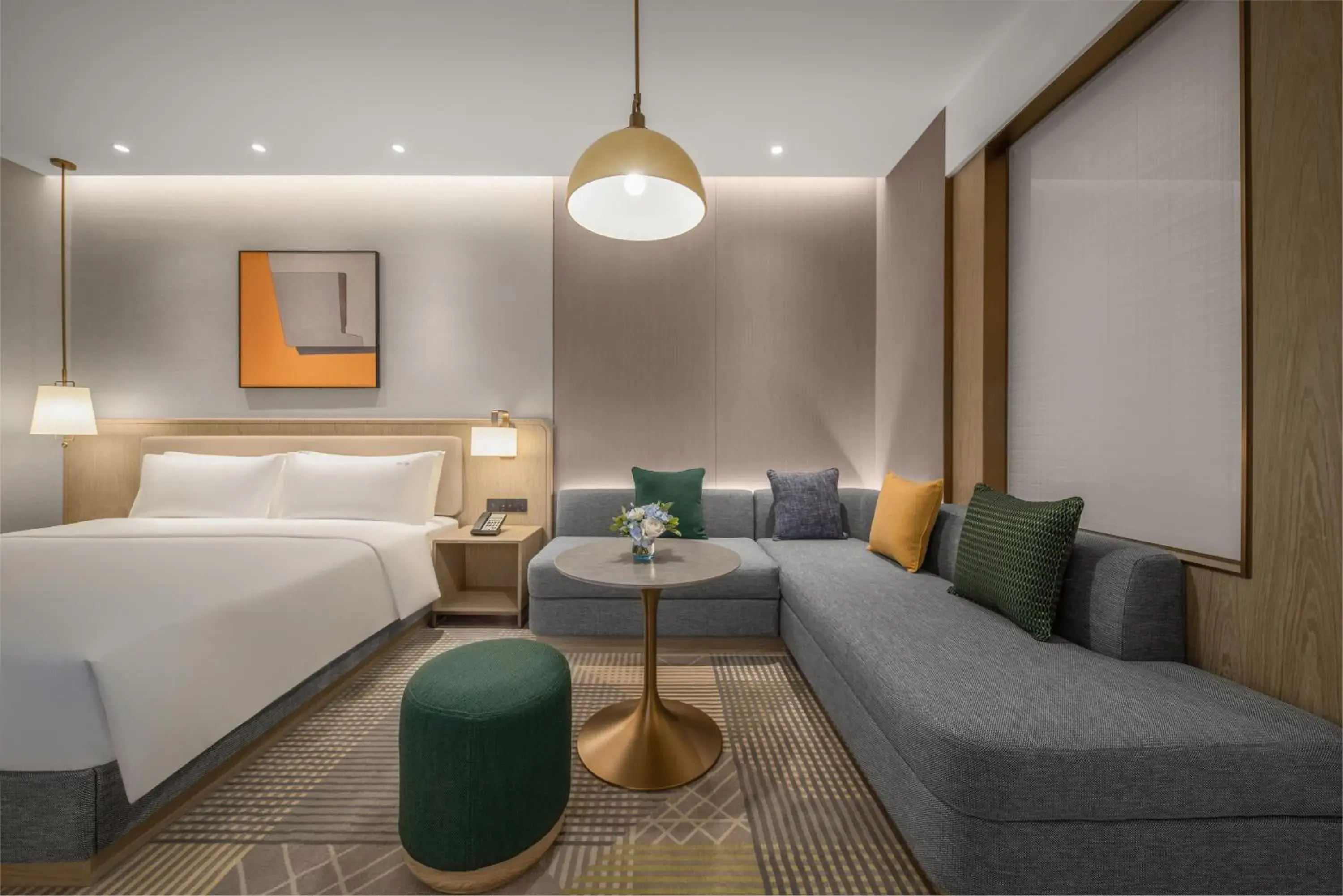 Photo of the whole room, Bed in Holiday Inn Fu'an Photo of the whole room, Bed in Holiday Inn Fu'an