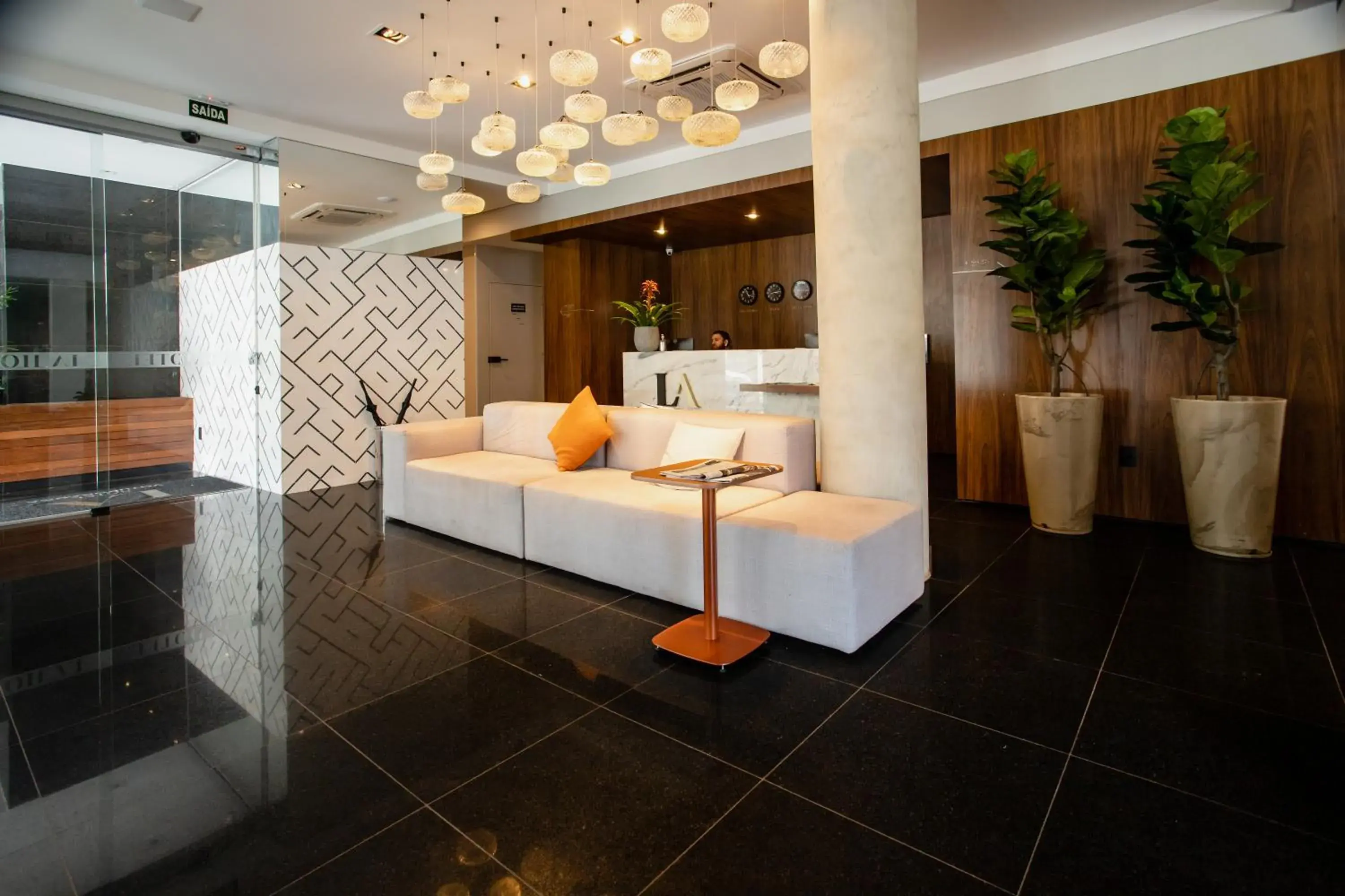 Lobby or reception, Bed in LA HOTEL VOTUPORANGA Lobby or reception, Bed in LA HOTEL VOTUPORANGA