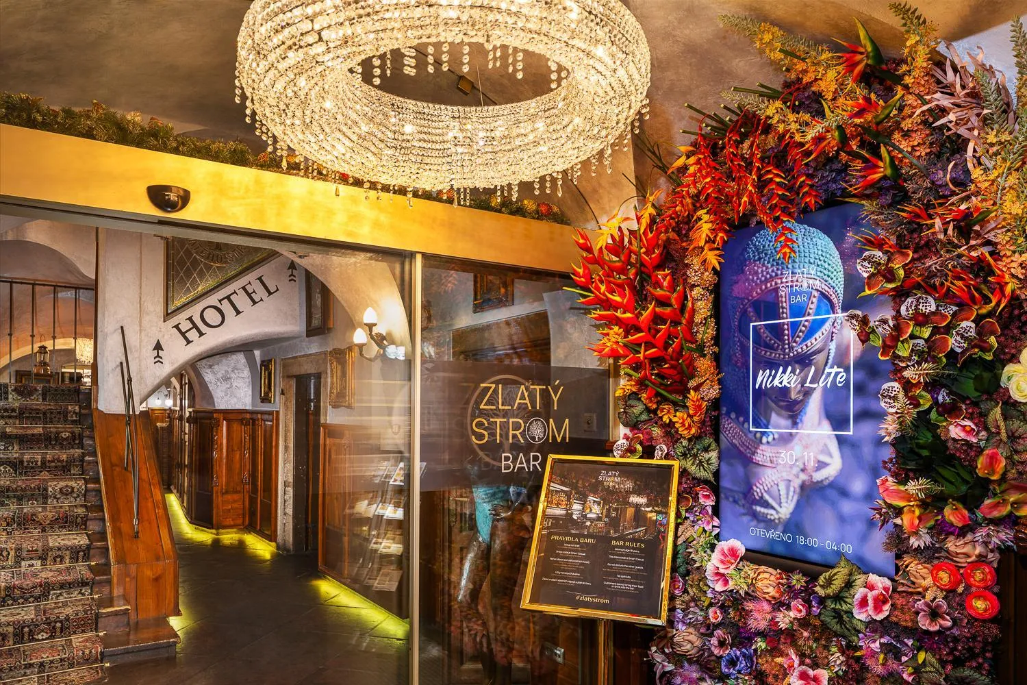 Lounge or bar in Hotel U Zlatého Stromu Prague by BHG