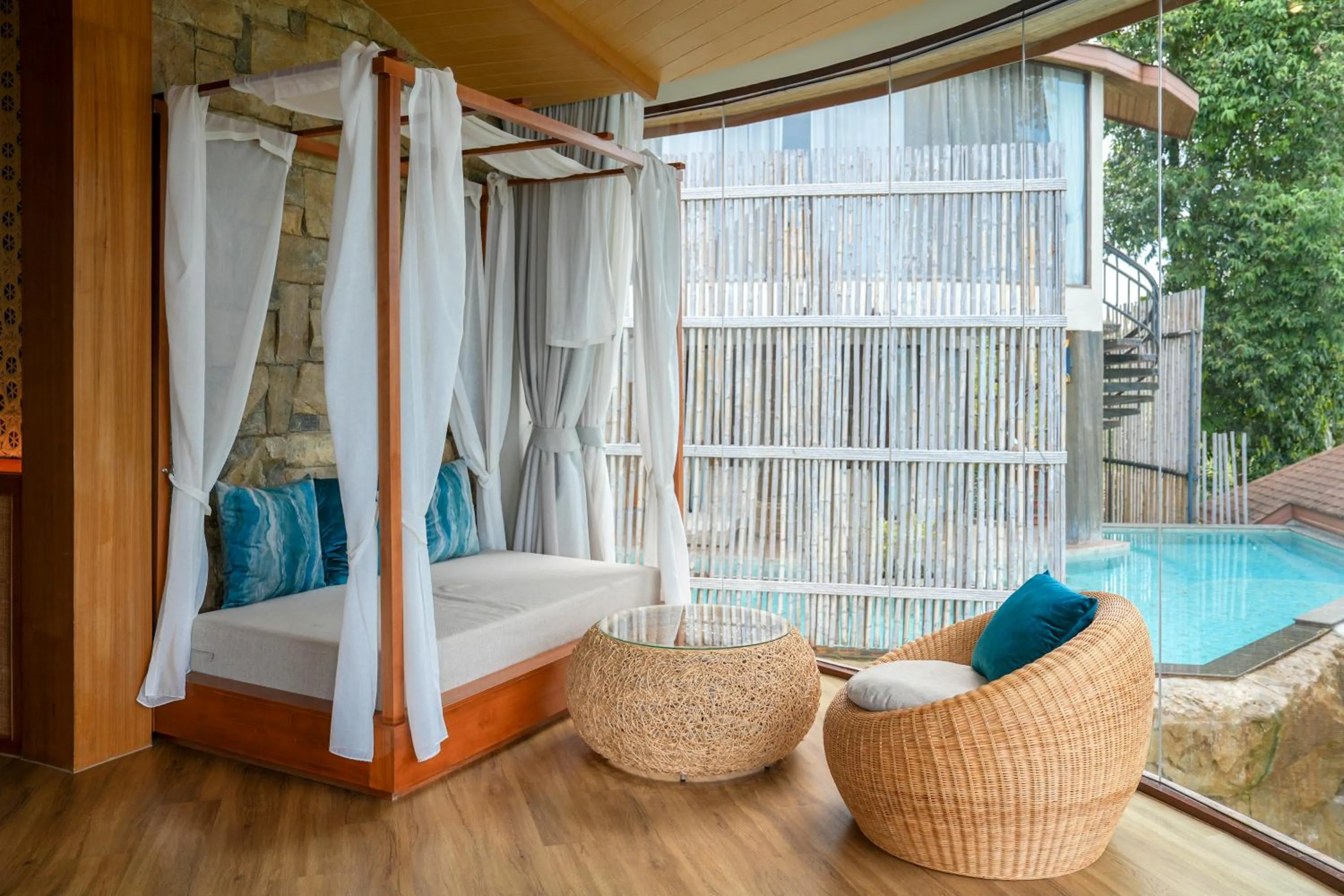 Seating area in SINAE Phuket Luxury Hotel