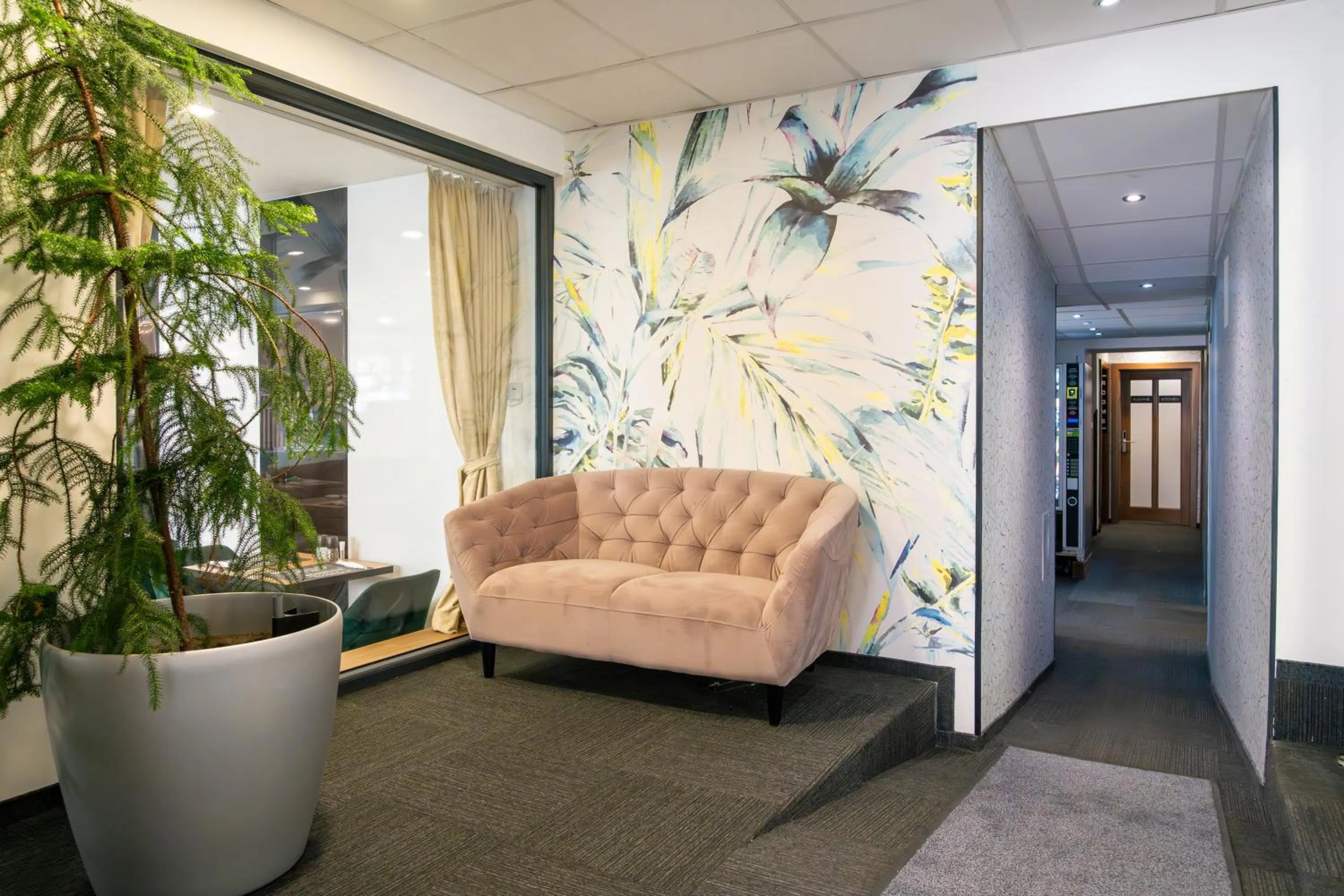 Lobby or reception in Hotel Plzeň