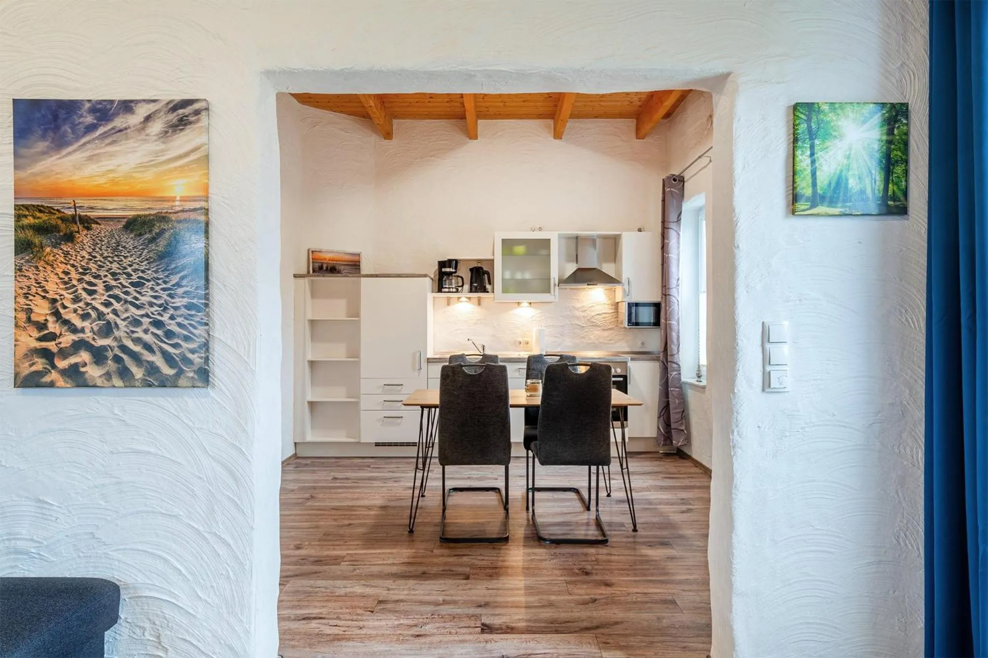 Kitchen or kitchenette in Villa Moorstern am Badesee Tannenhausen