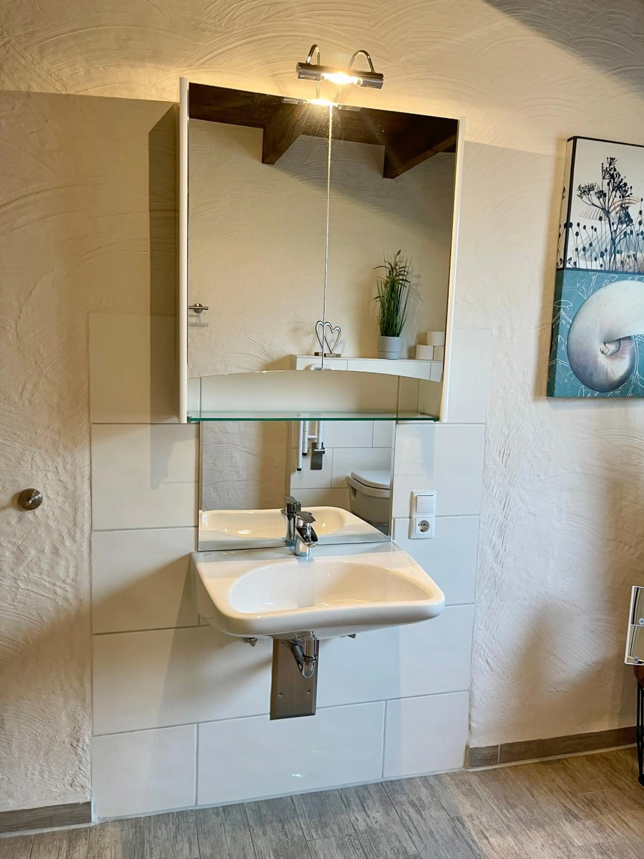 Bathroom in Villa Moorstern am Badesee Tannenhausen