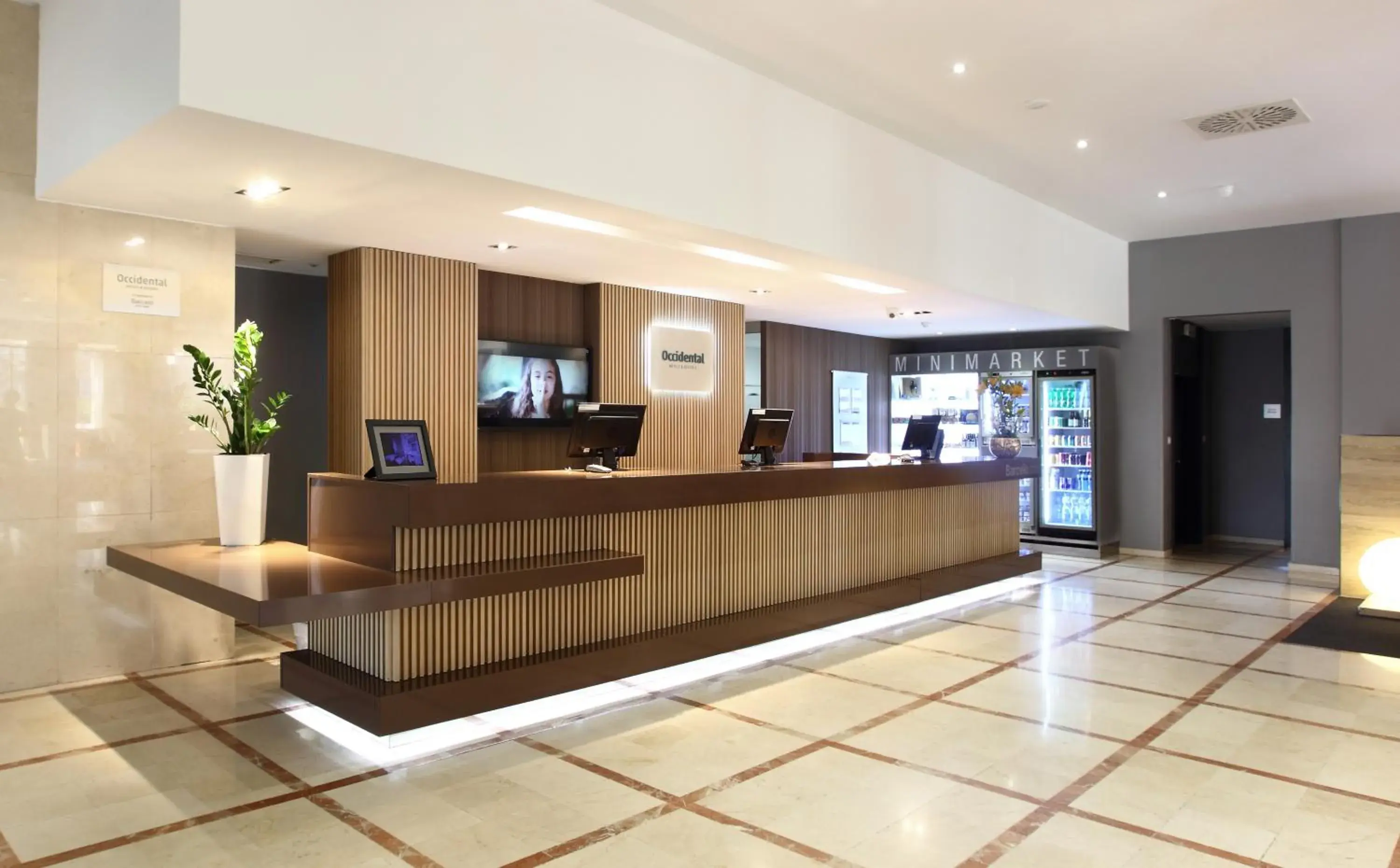 Lobby or reception in Occidental Praha Lobby or reception in Occidental Praha