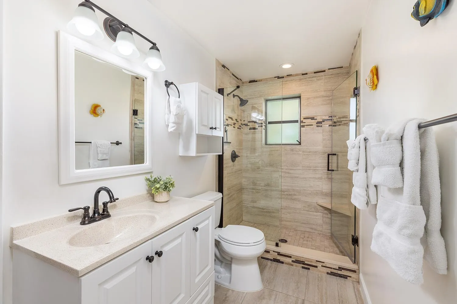 Bathroom in Gulf View Waterfront Resort