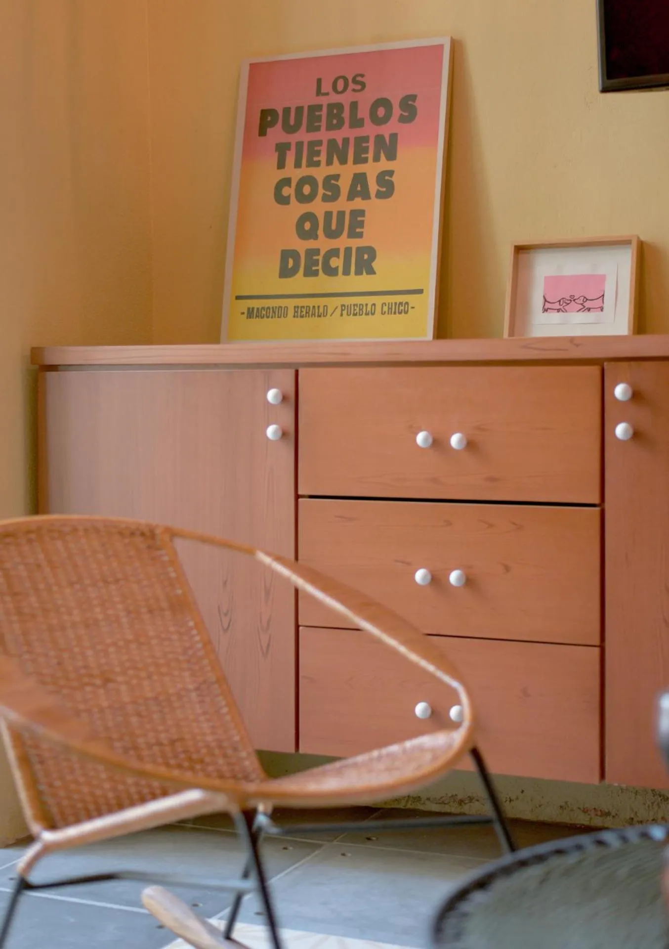 Living room in La Casa del Totumo