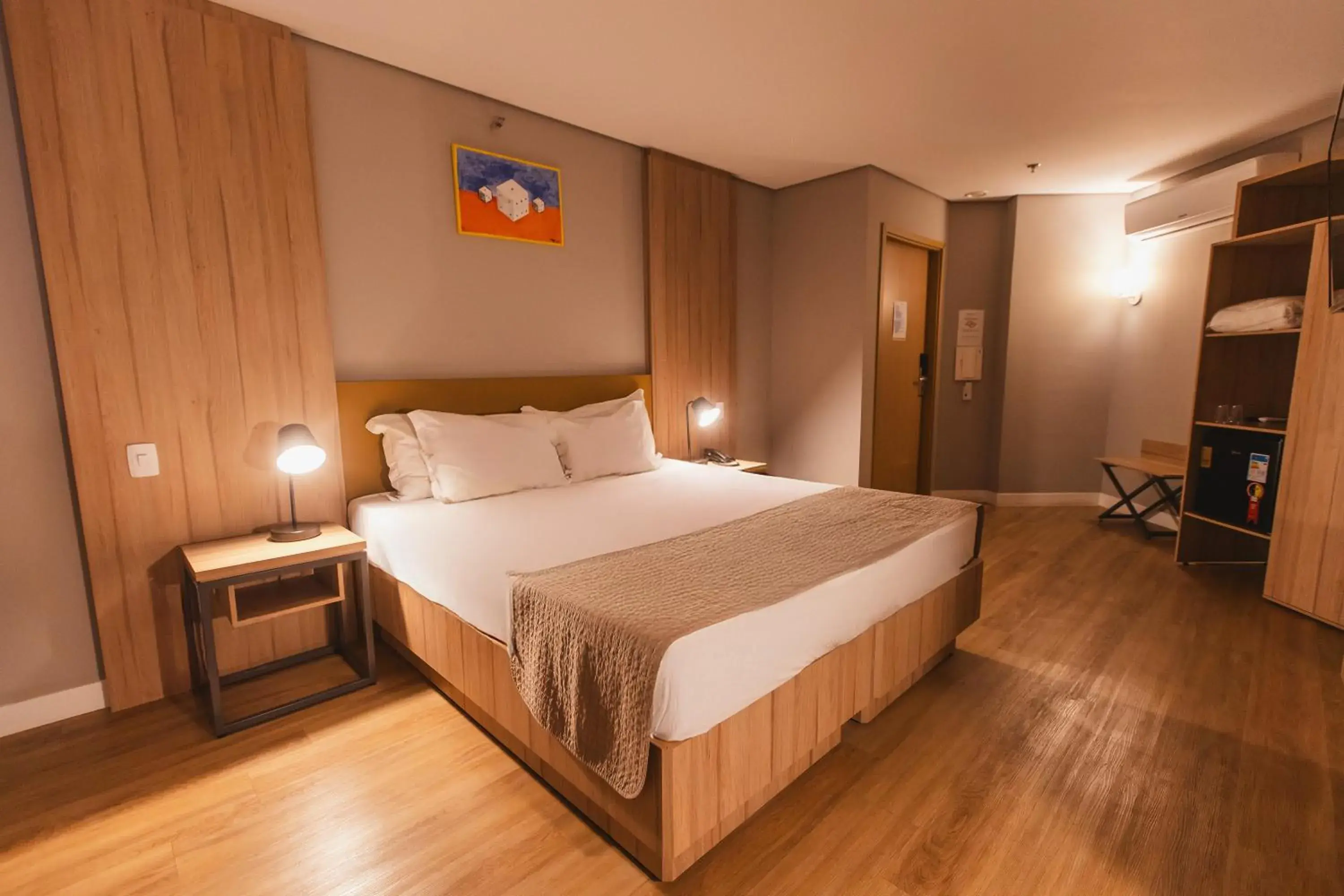 Bedroom, Bed in Hotel Cassino Tower São José do Rio Preto by Nacional Inn Bedroom, Bed in Hotel Cassino Tower São José do Rio Preto by Nacional Inn