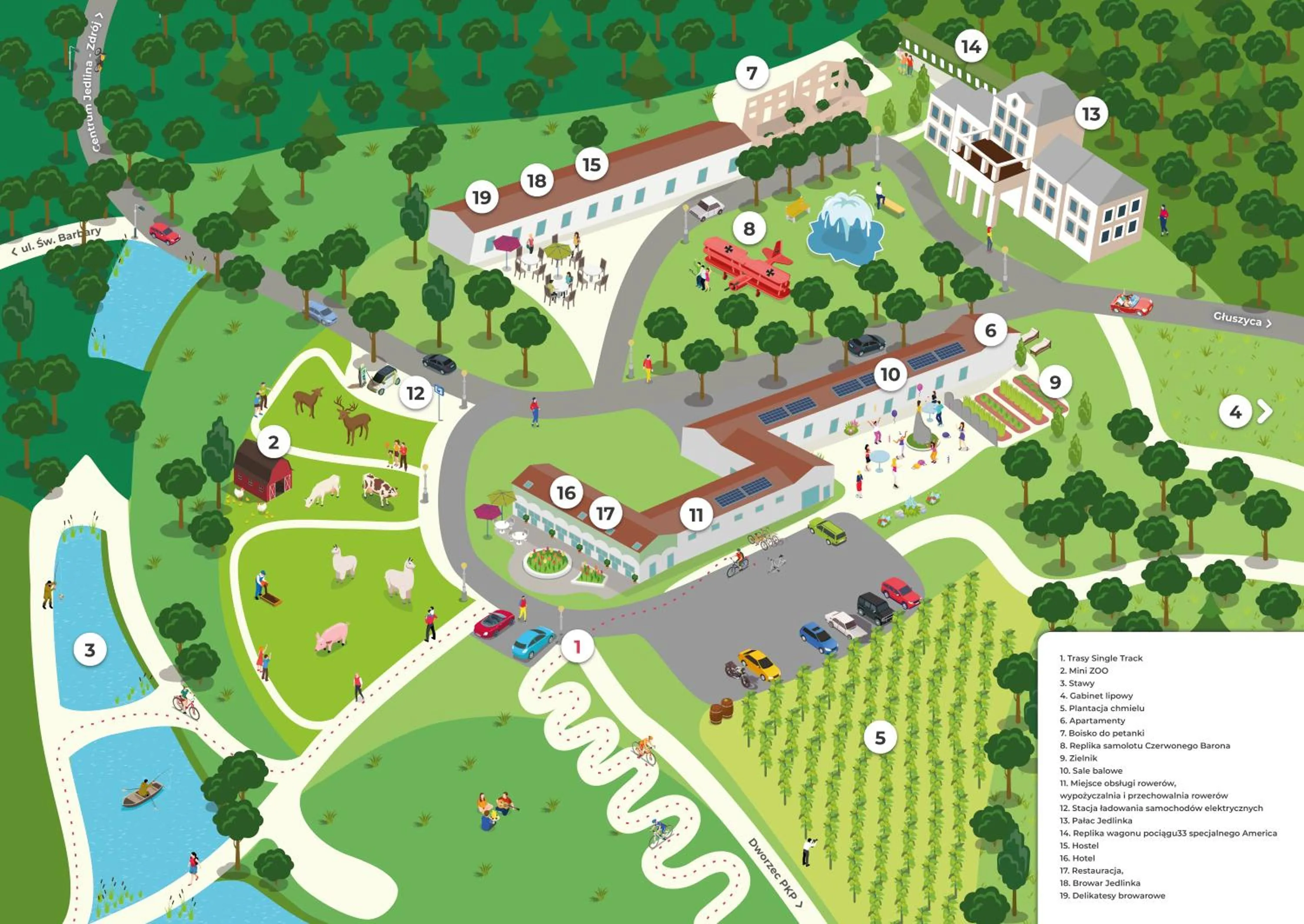 Bird's eye view in Hotel Jedlinka