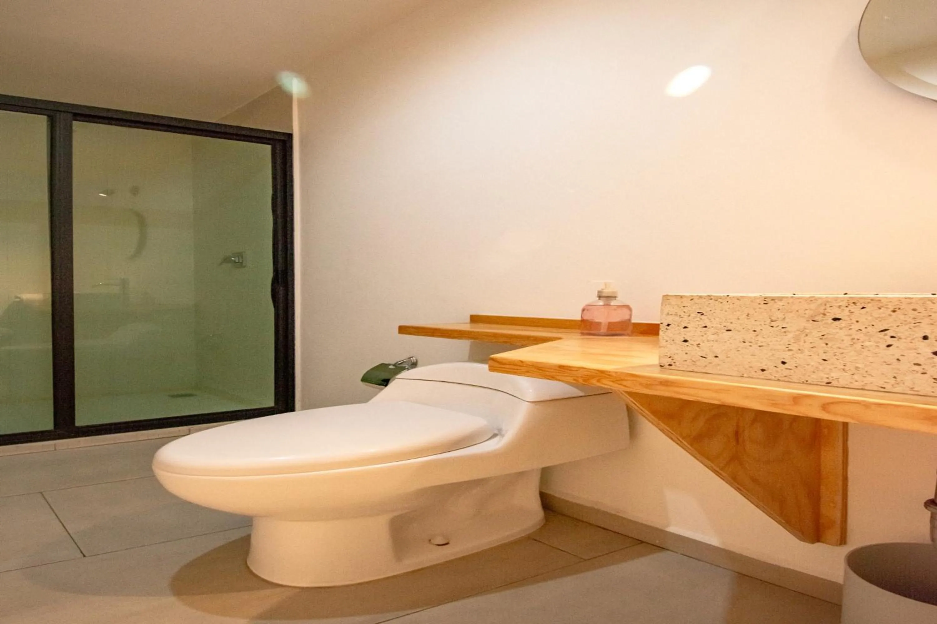 Bathroom in Capital O Hotel Terraza 158