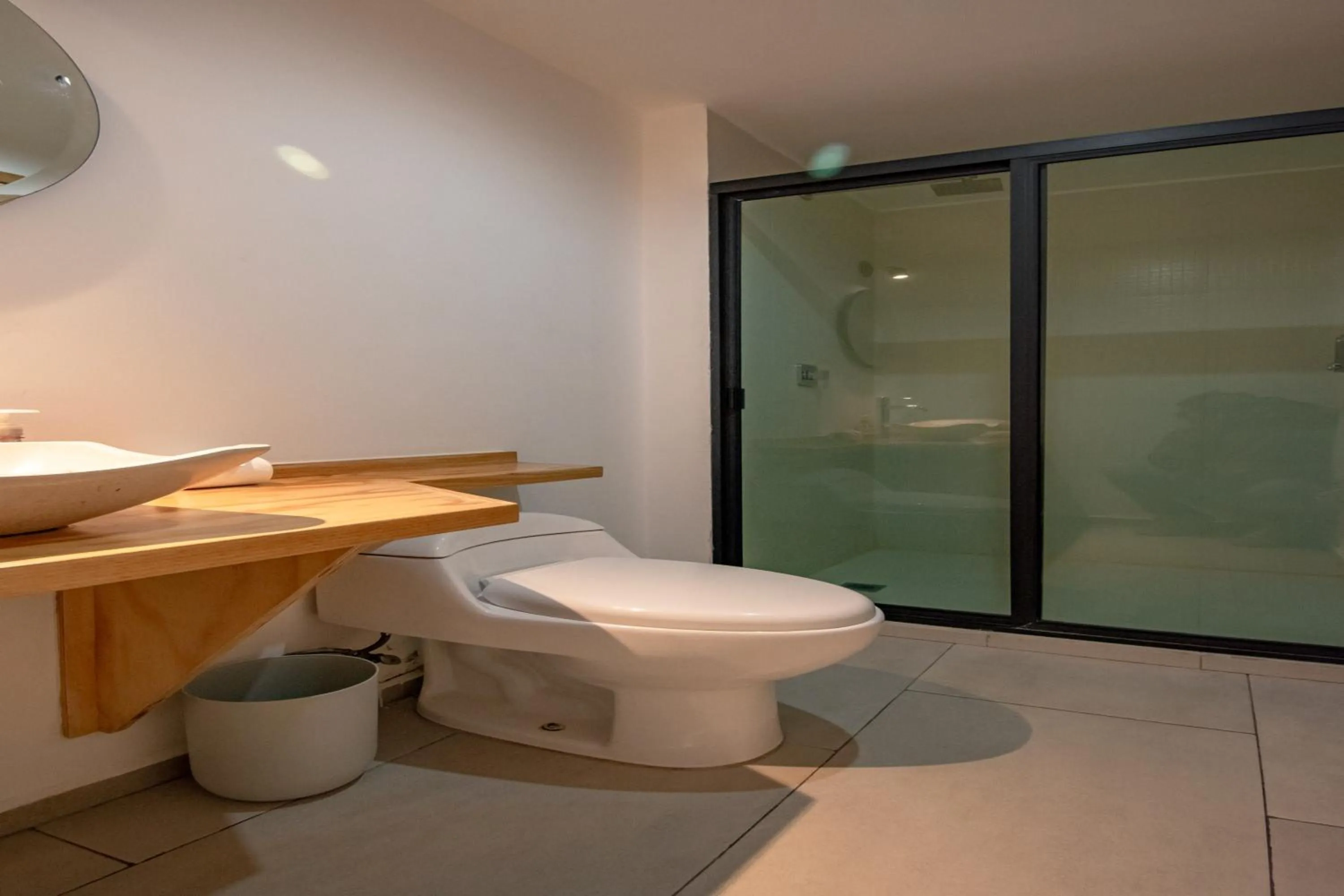 Bathroom in Capital O Hotel Terraza 158