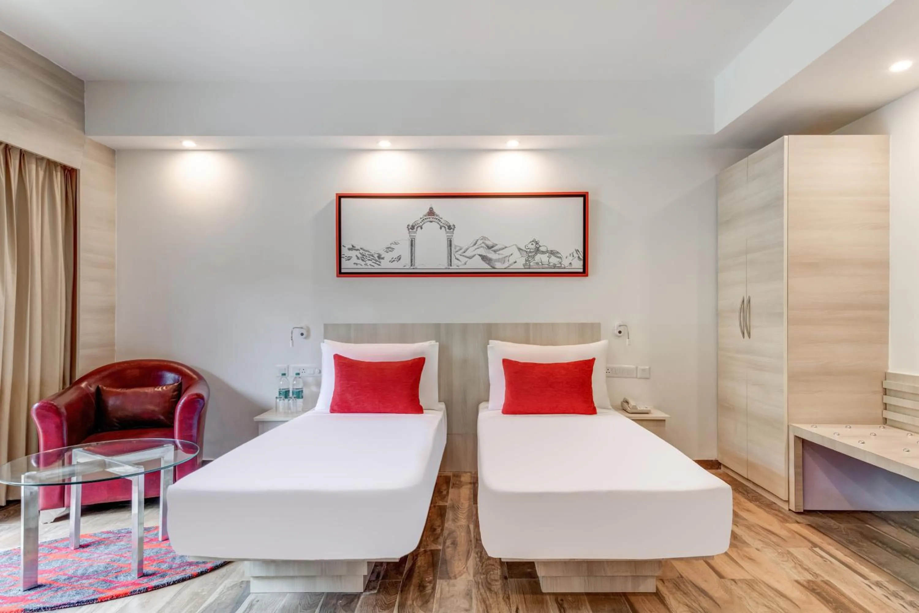 Bedroom, Bed in Red Fox by Lemon Tree Hotels, Neelkanth