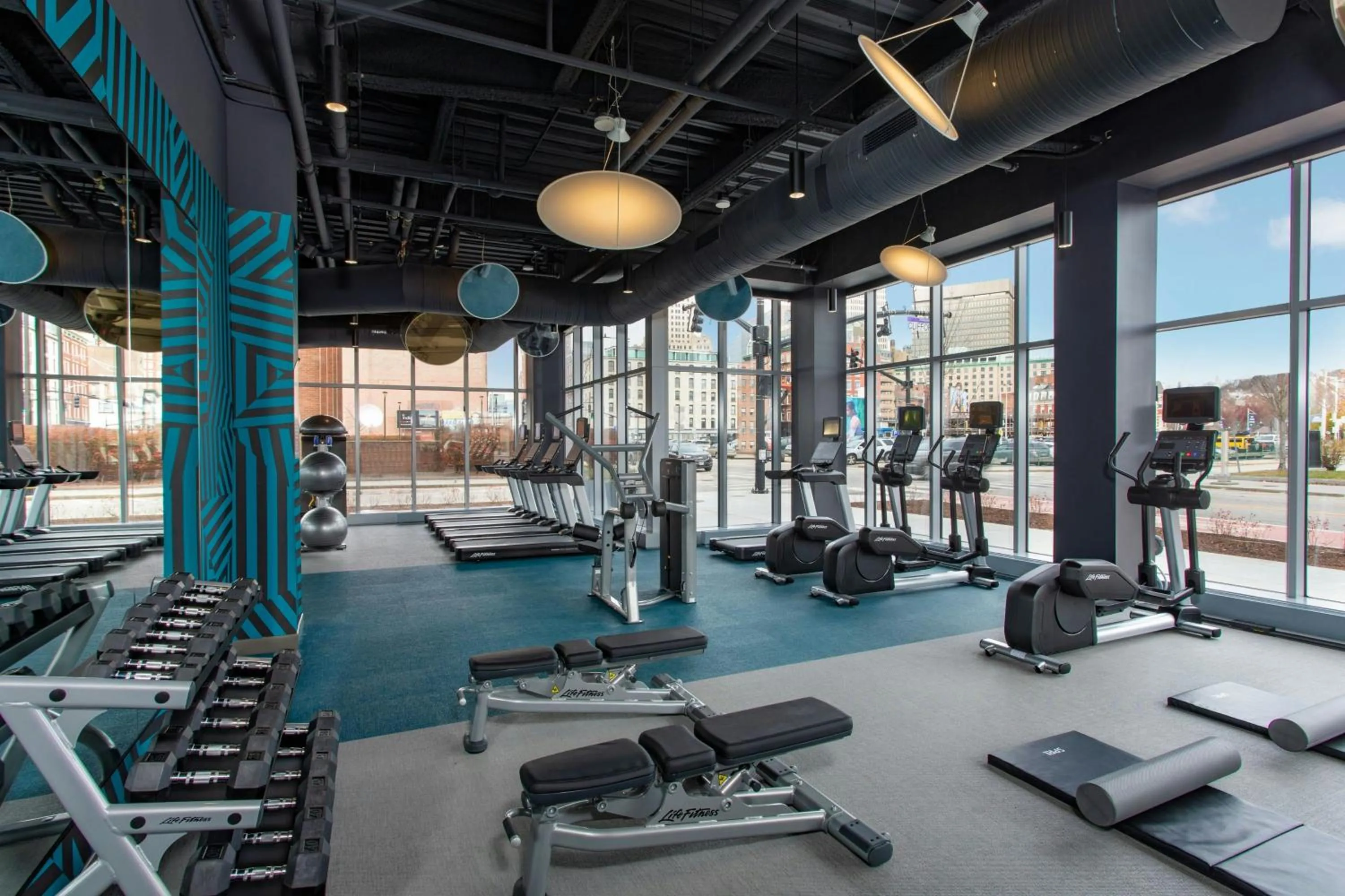 Fitness centre/facilities in Aloft Providence Downtown
