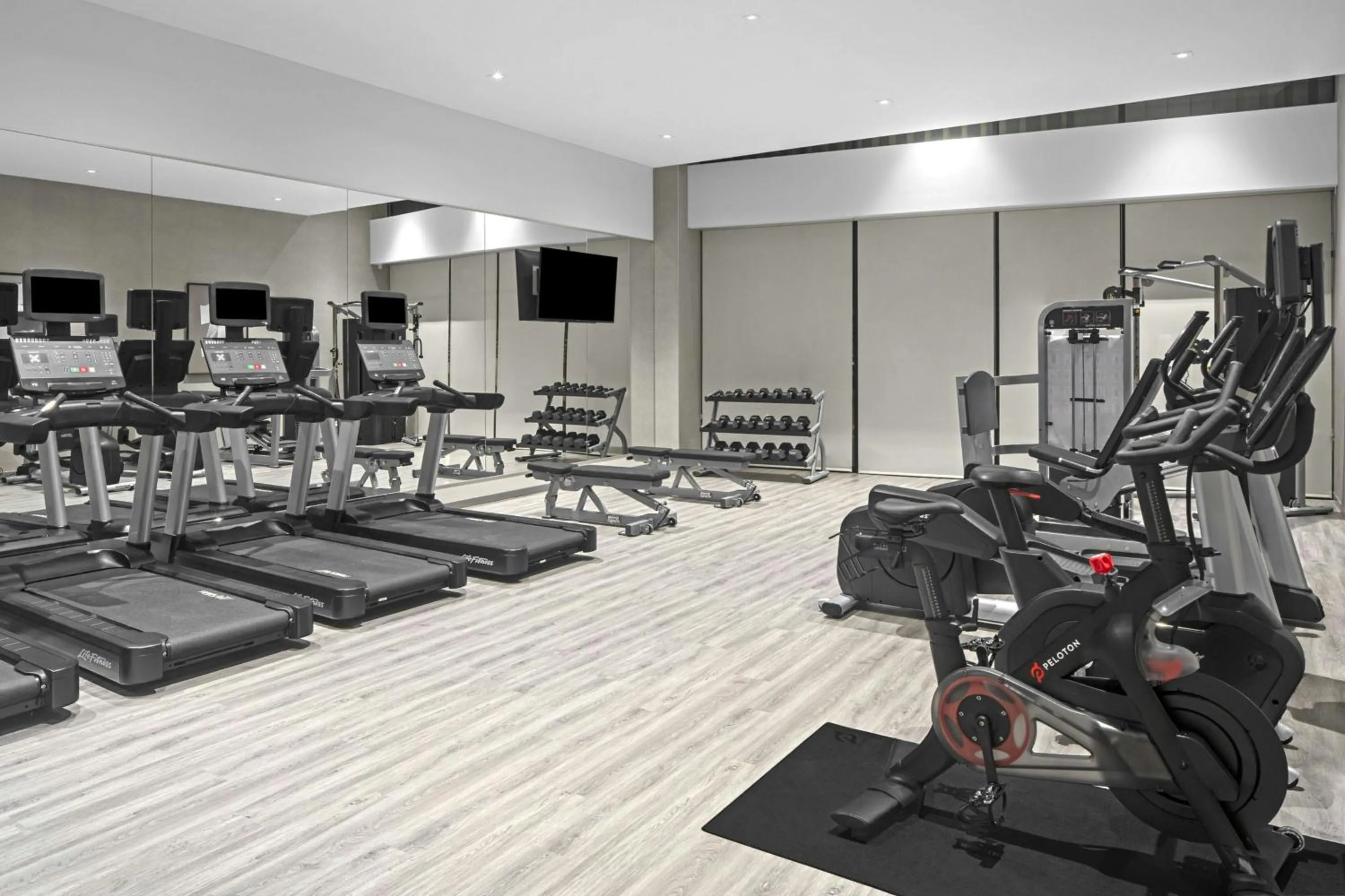 Fitness centre/facilities in AC Hotel by Marriott St Louis Central West End