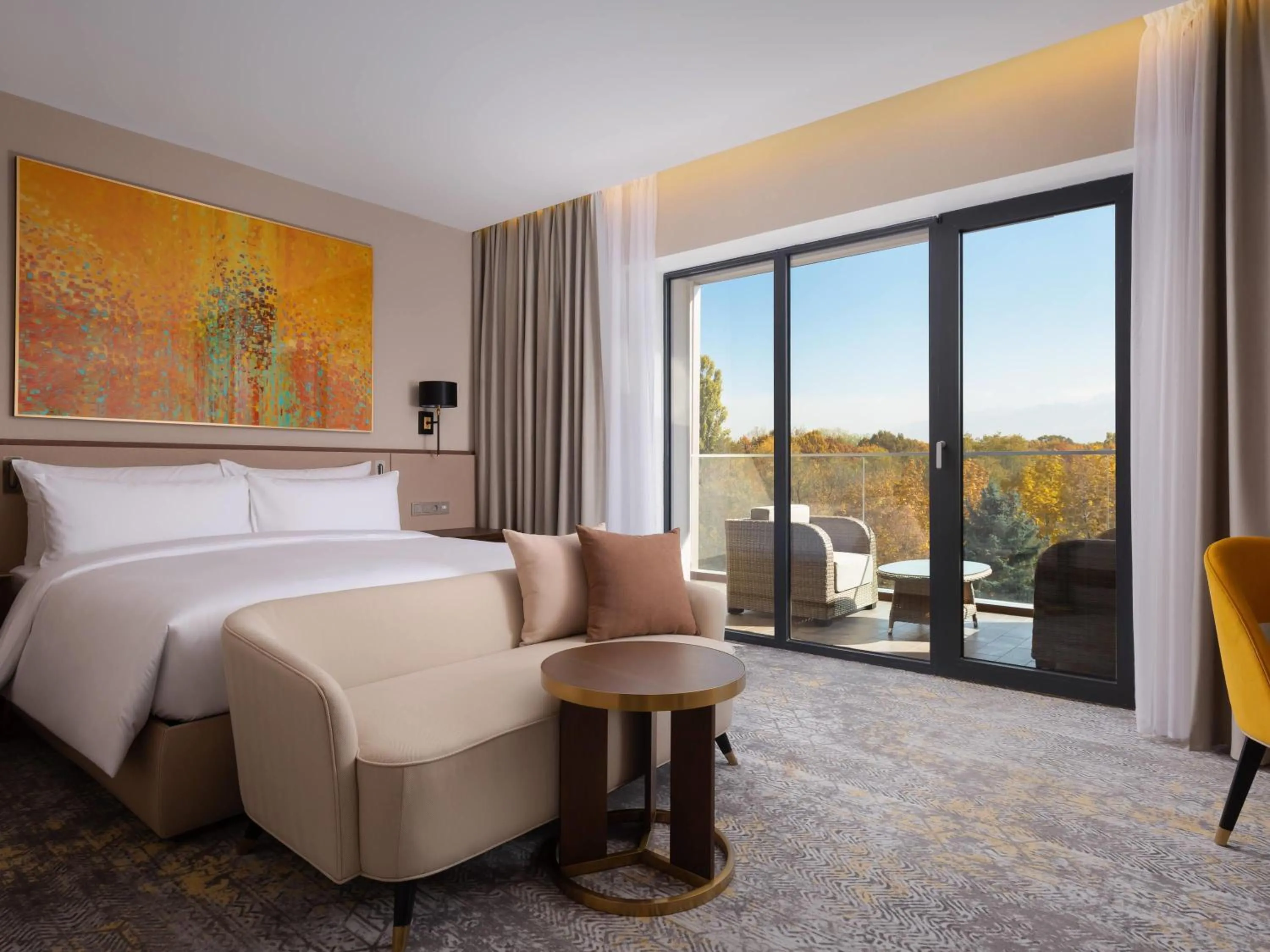 Bedroom, Bed in Swissôtel Wellness Resort Alatau Almaty