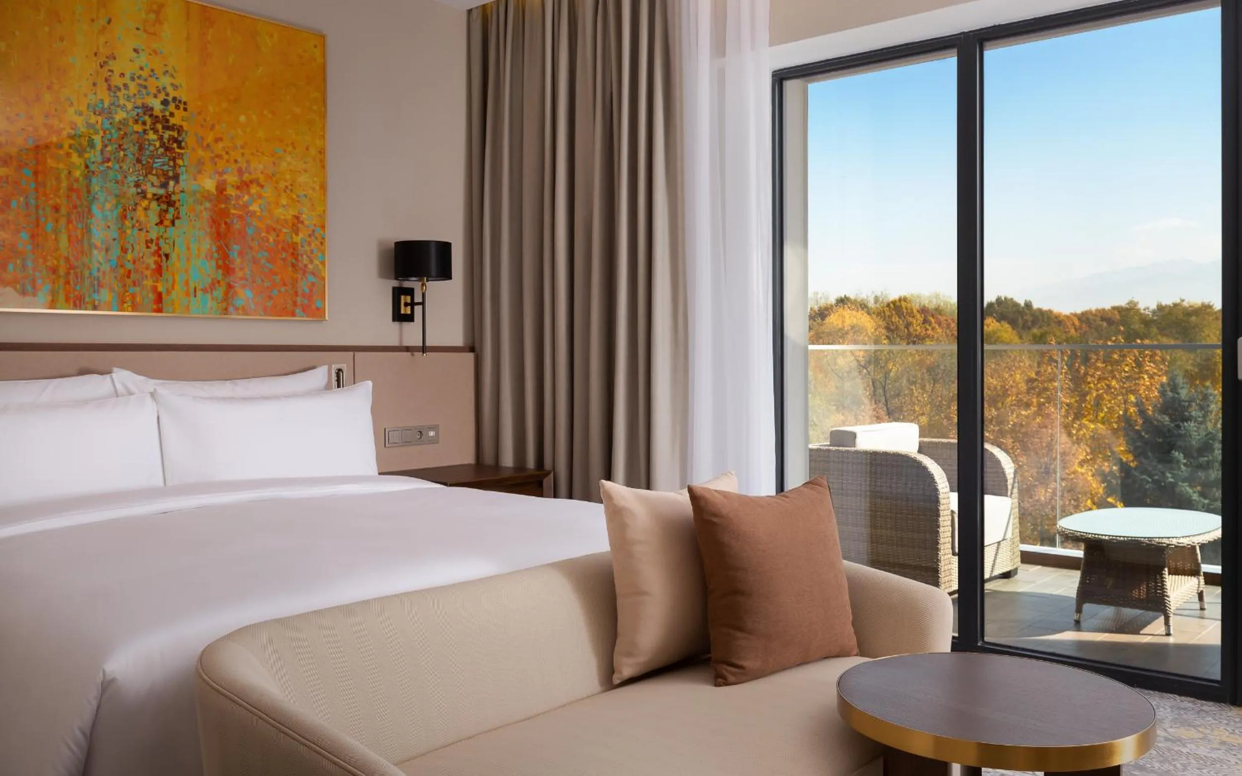 Bedroom, Bed in Swissôtel Wellness Resort Alatau Almaty