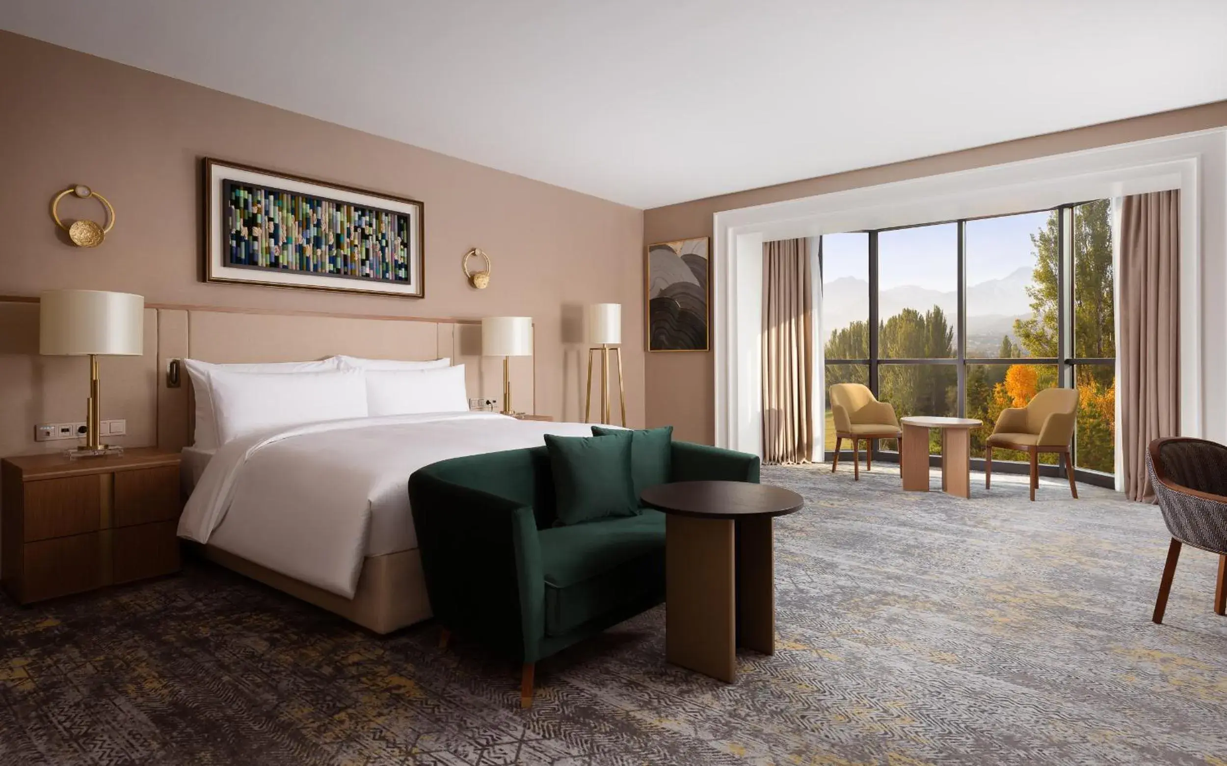 Executive Junior Suite with Panoramic Mountain View in Swissôtel Wellness Resort Alatau Almaty Executive Junior Suite with Panoramic Mountain View in Swissôtel Wellness Resort Alatau Almaty