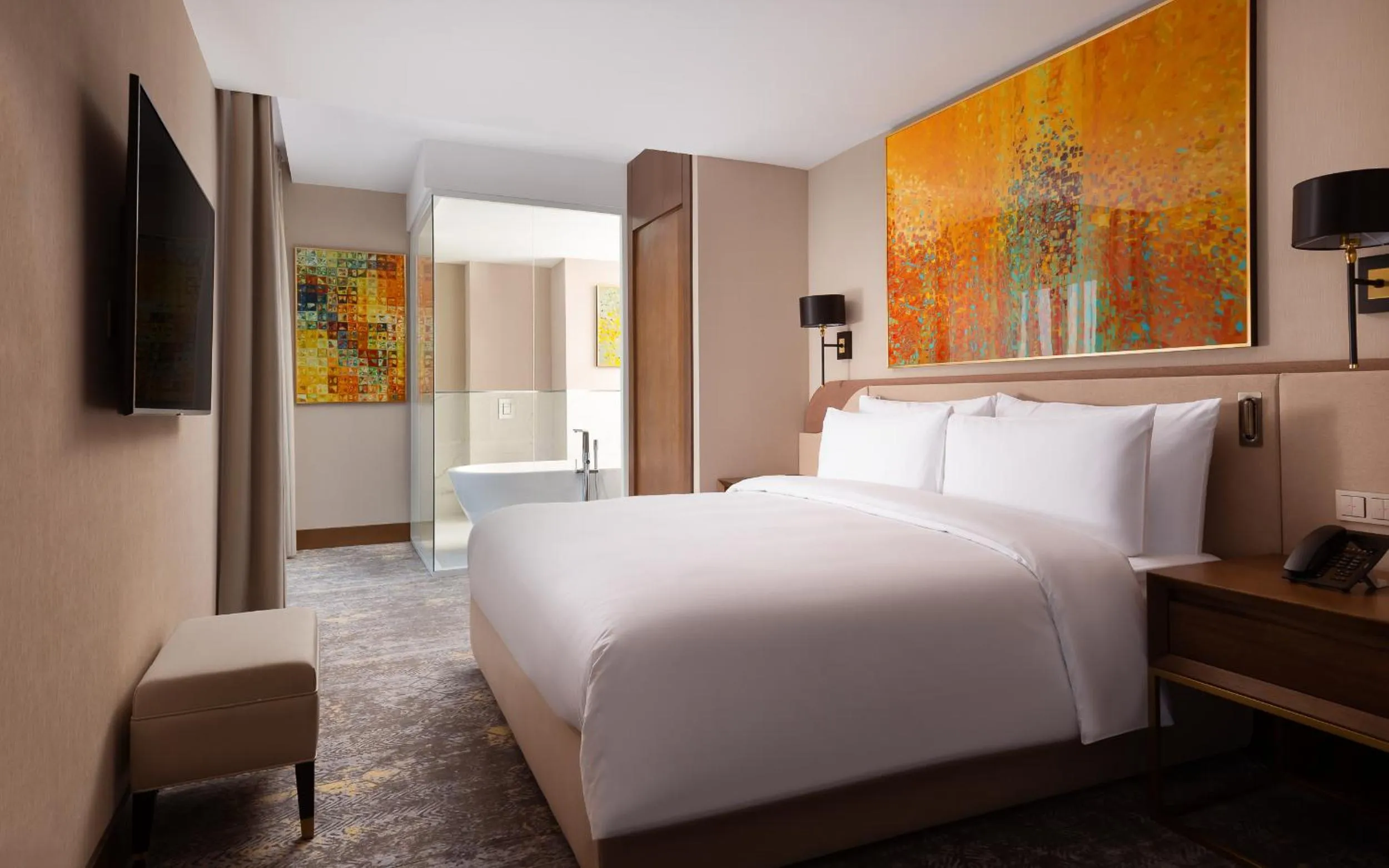 Bedroom, Bed in Swissôtel Wellness Resort Alatau Almaty