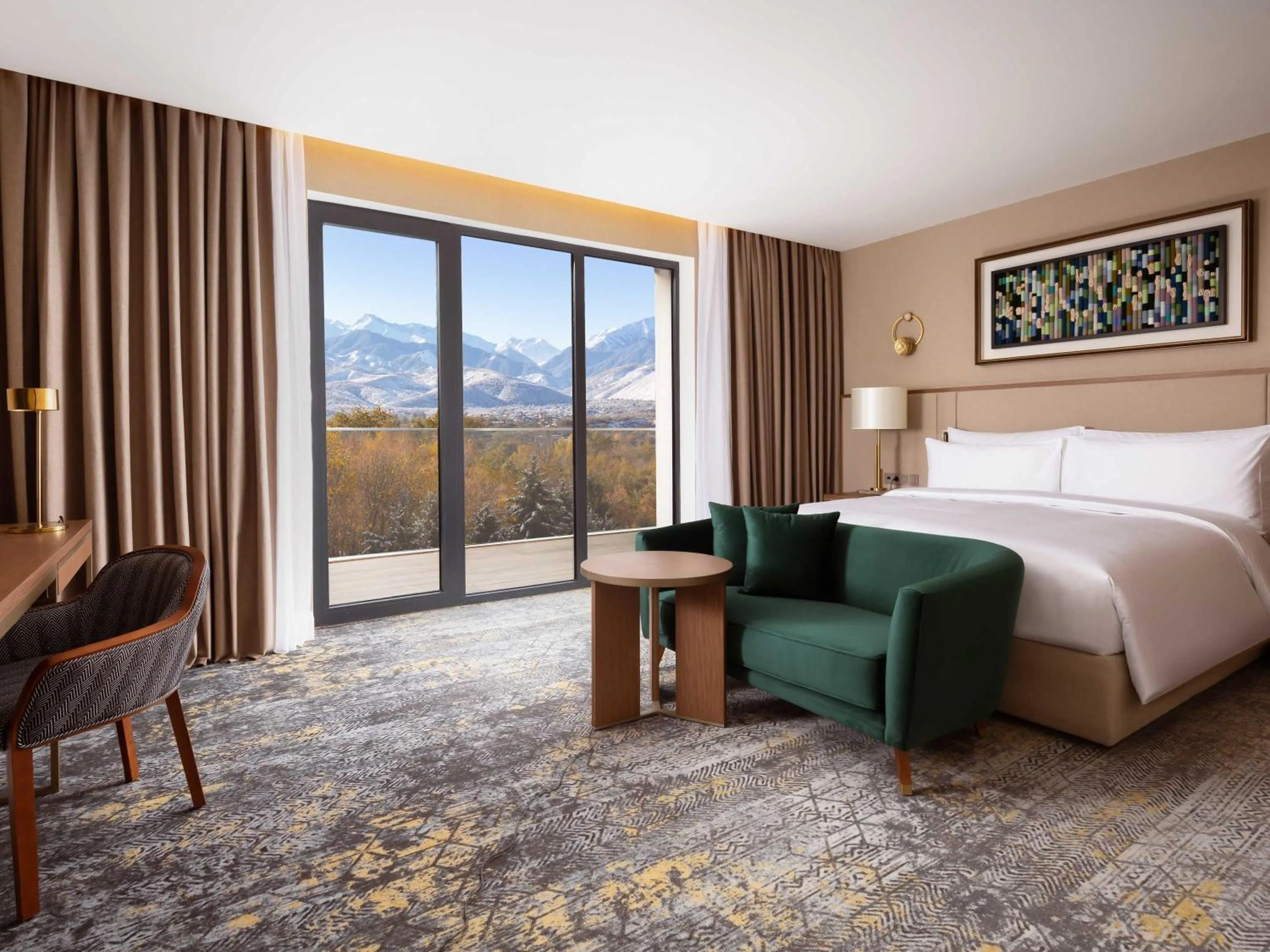 Bedroom, Bed in Swissôtel Wellness Resort Alatau Almaty