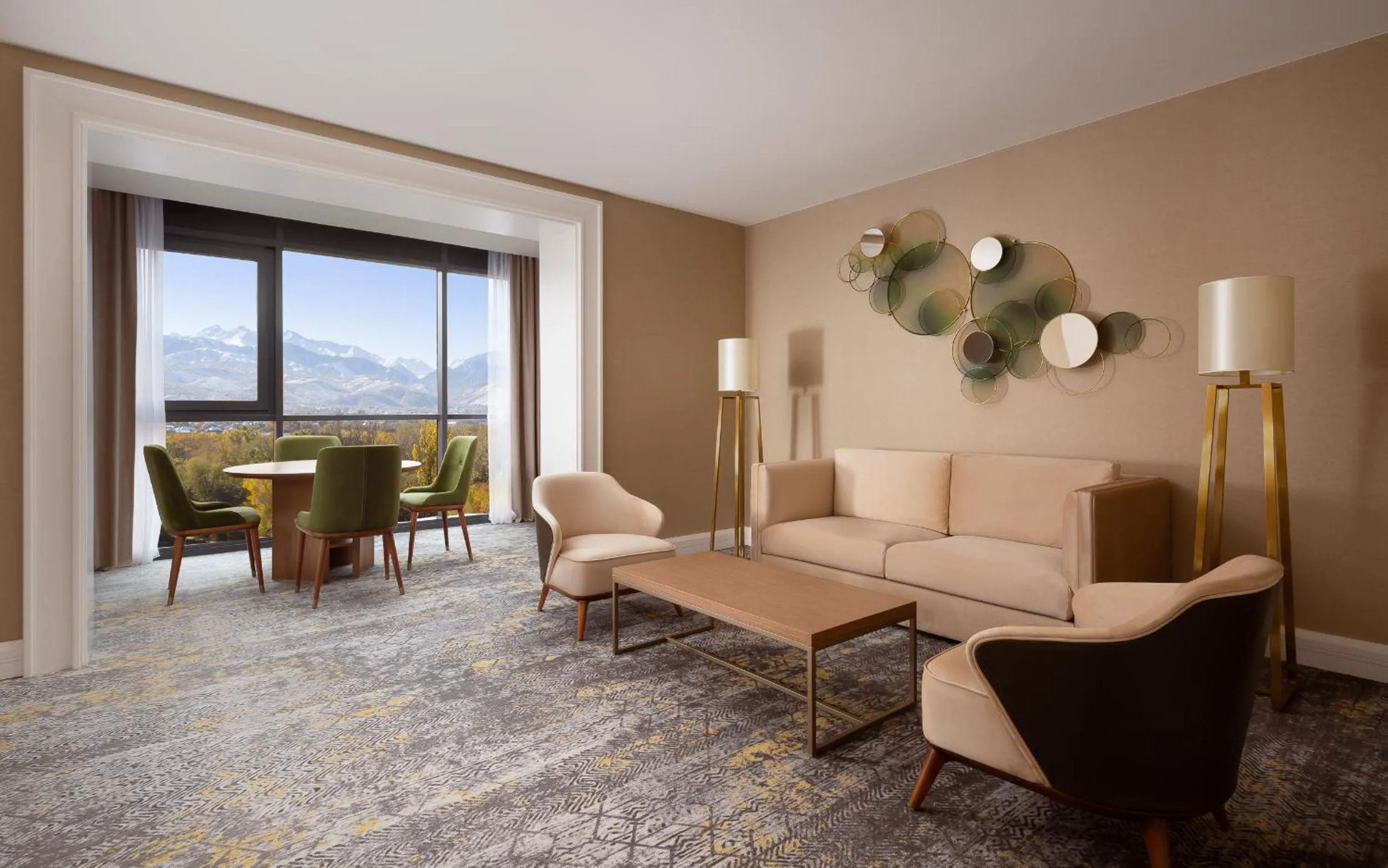 Living room in Swissôtel Wellness Resort Alatau Almaty