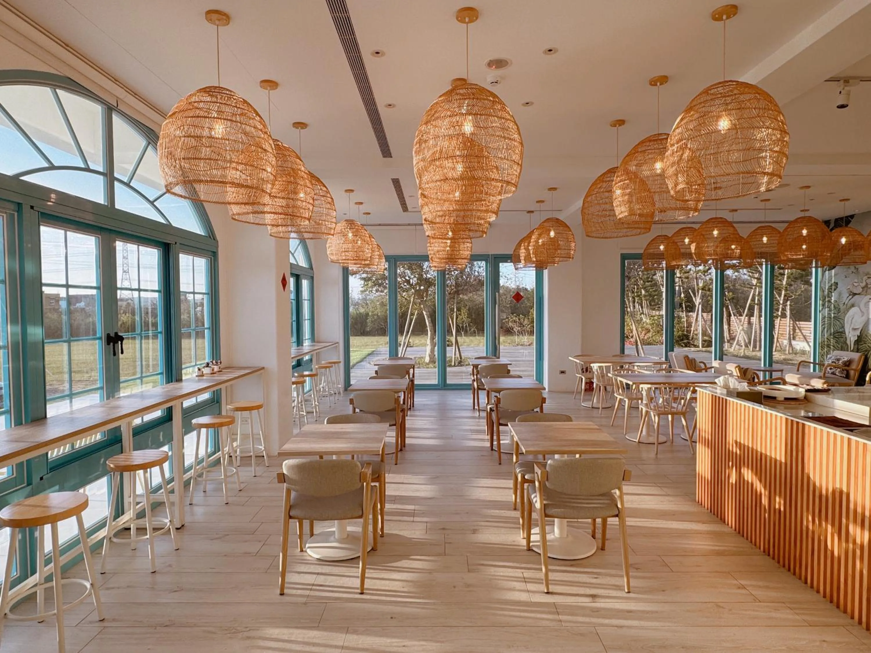 Dining area in Little Greece