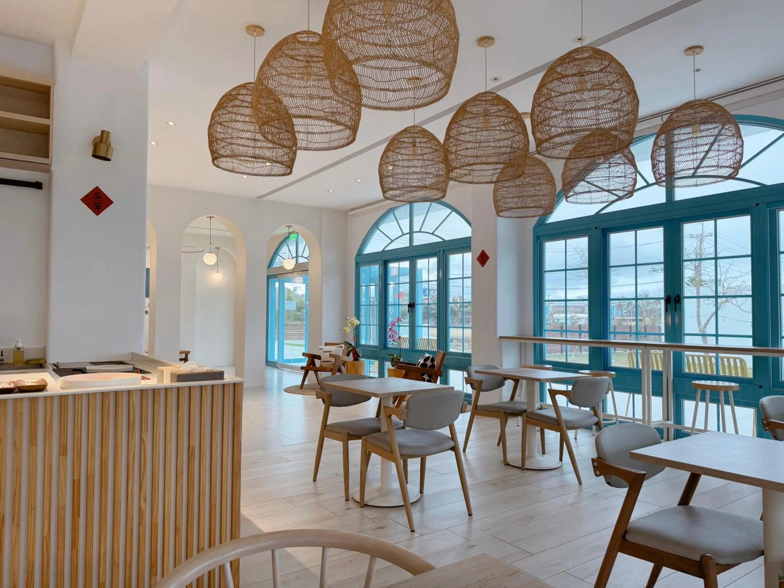 Dining area in Little Greece