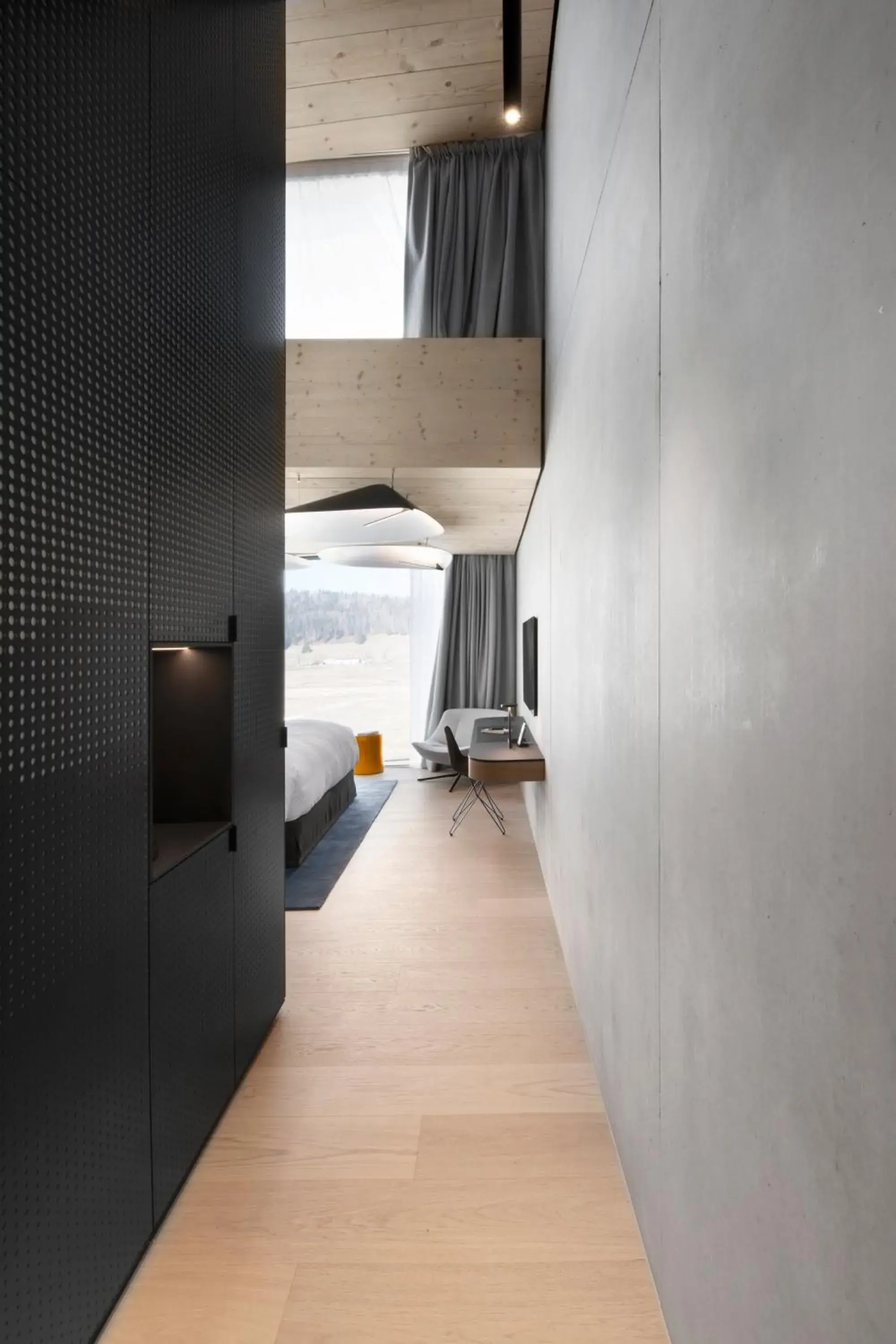 Bedroom, Bed in Hôtel des Horlogers Bedroom, Bed in Hôtel des Horlogers