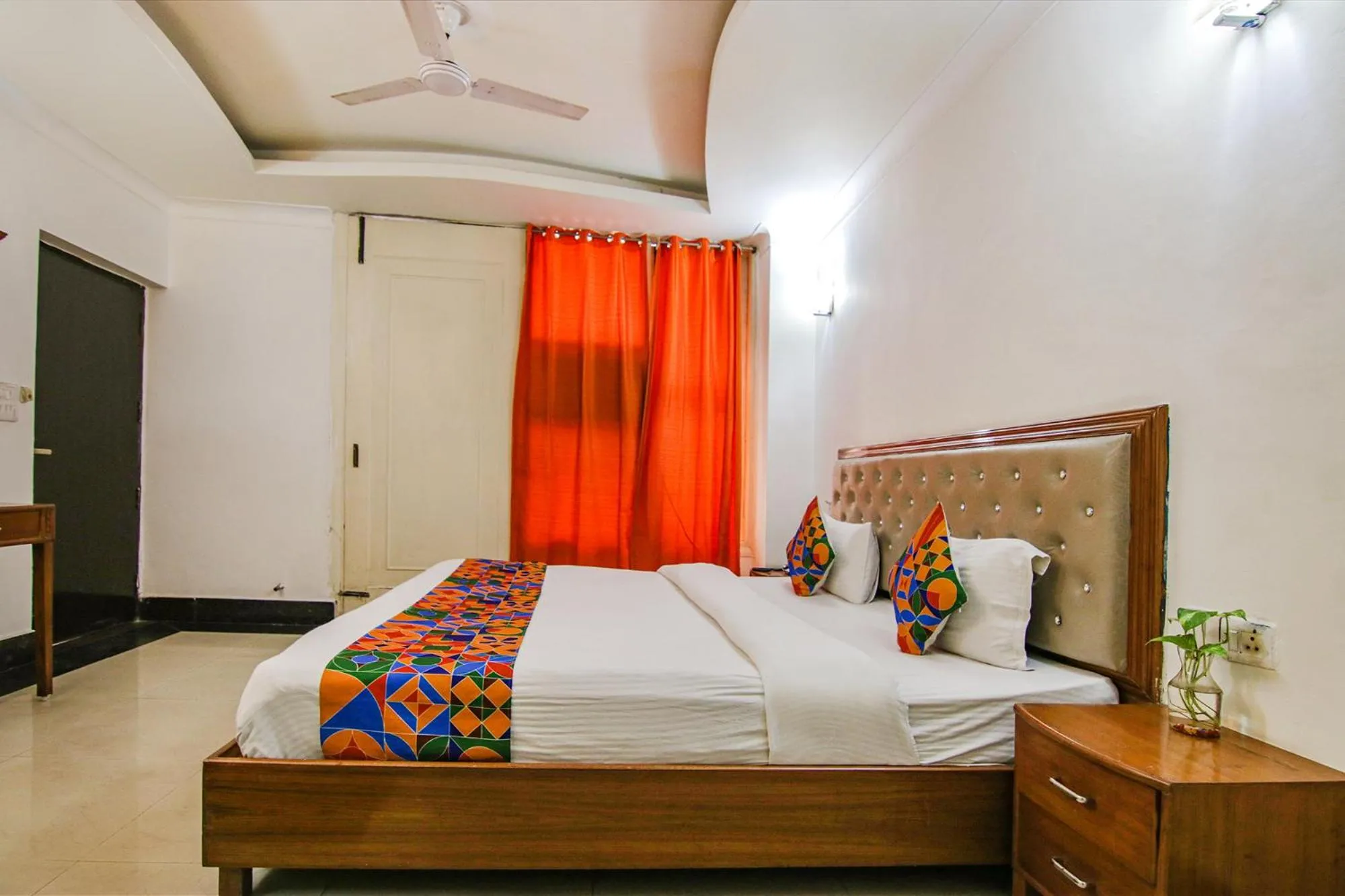 Bed in FabHotel JDM Residency