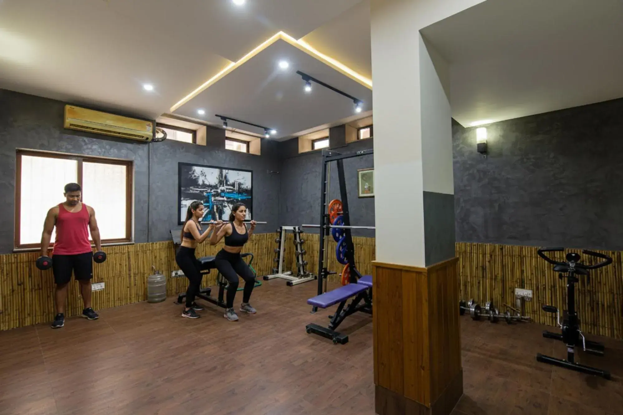 Fitness centre/facilities in FabHotel Phoenix Hospitality Near DLF Cyber Hub & Metro, Gurugram Fitness centre/facilities in FabHotel Phoenix Hospitality Near DLF Cyber Hub & Metro, Gurugram