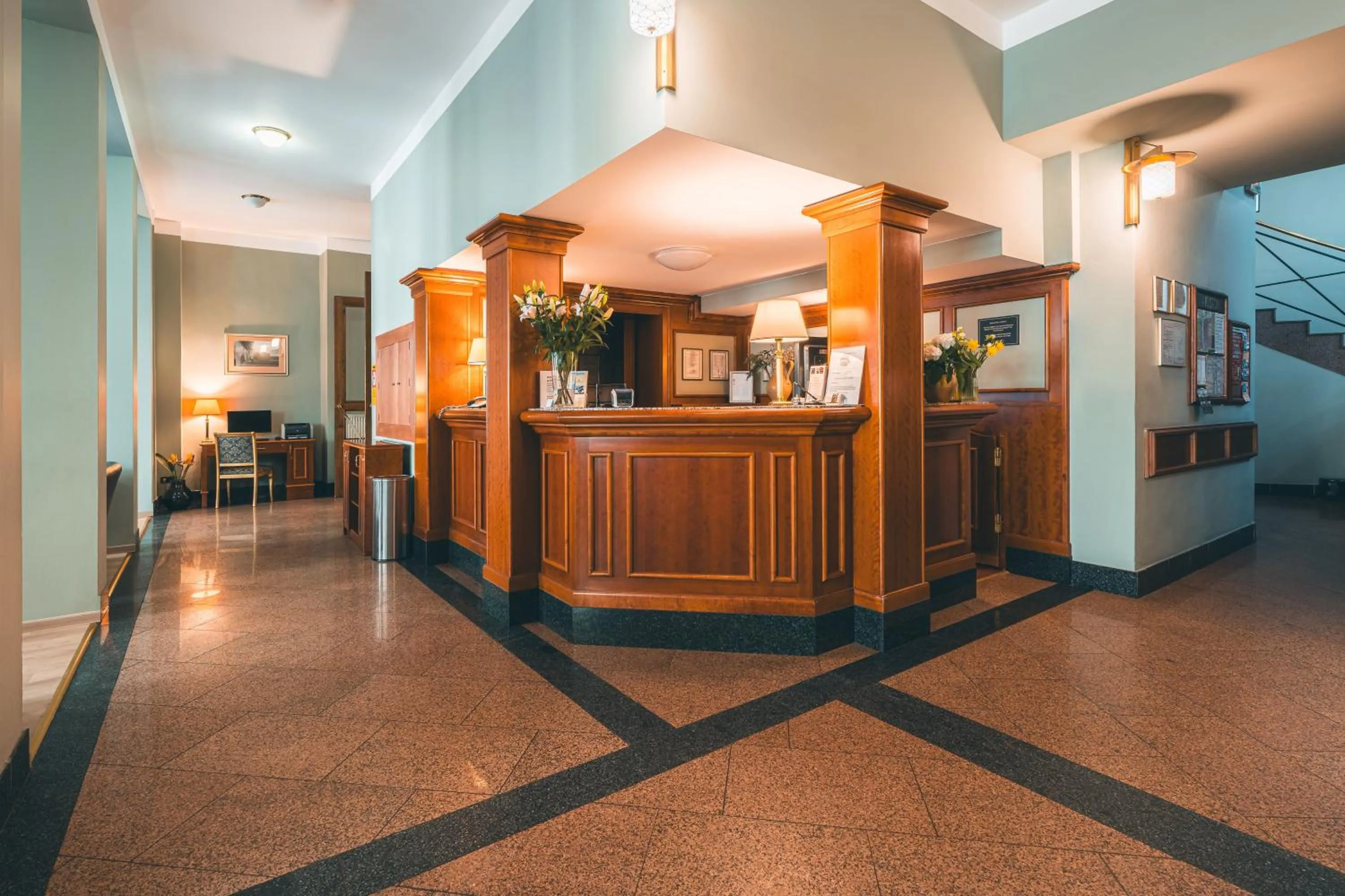 Lobby or reception in Hotel Ariston Prague