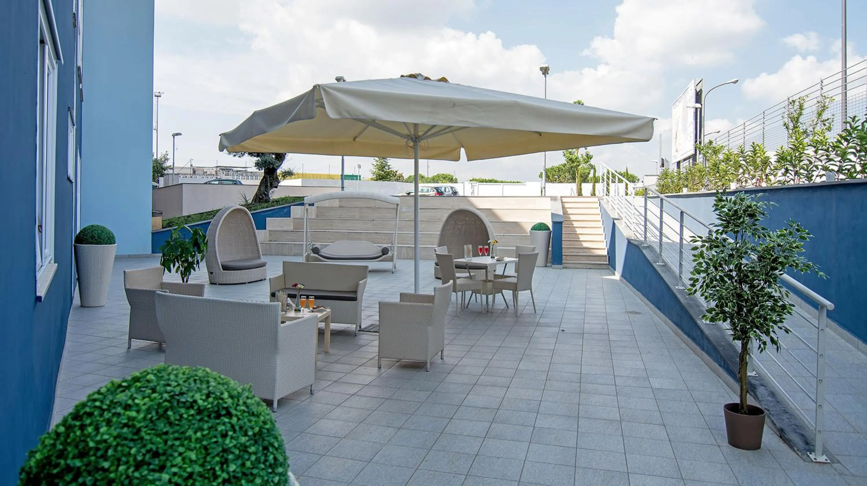 Patio in Eracle Hotel