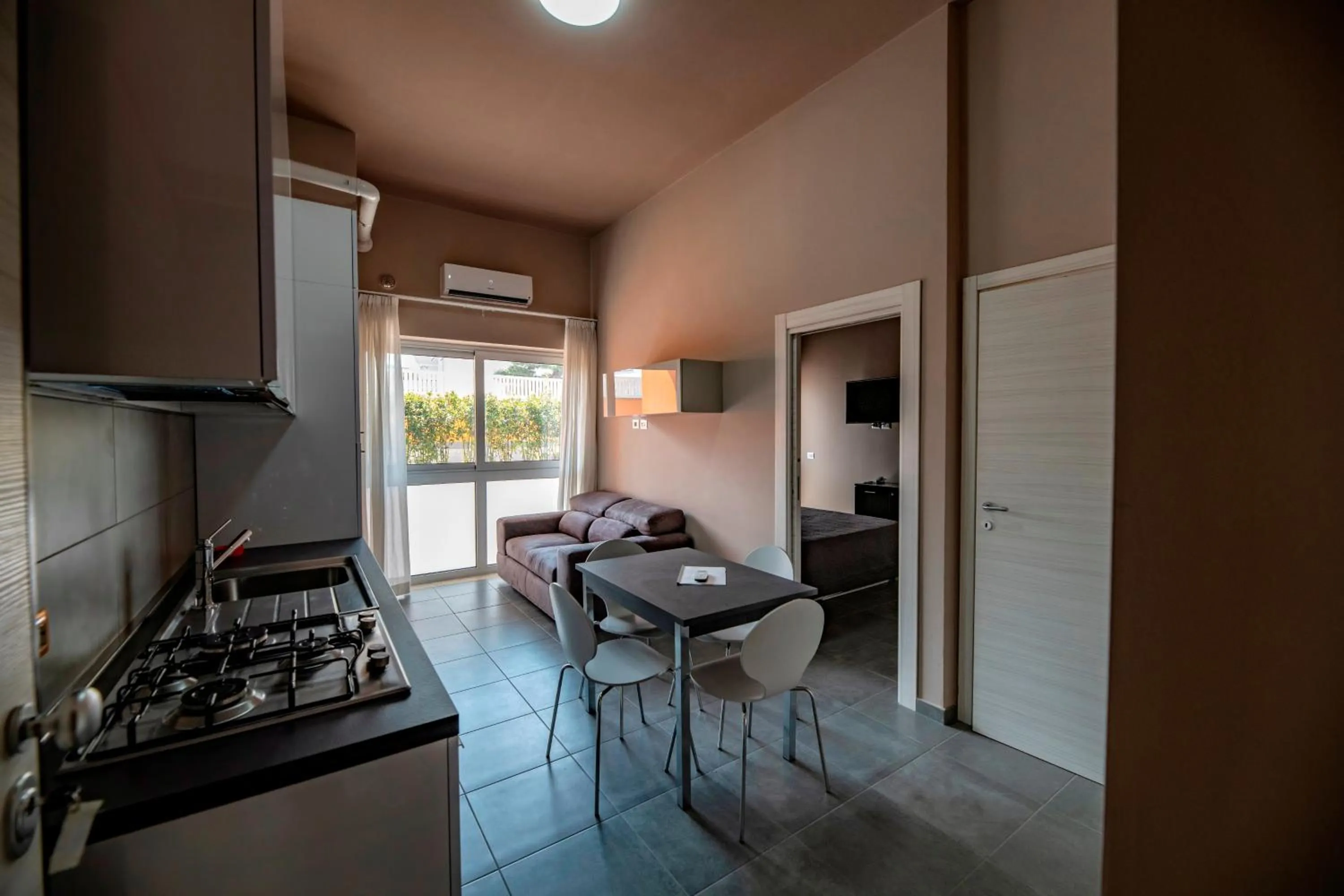 Kitchen or kitchenette in Eracle Hotel