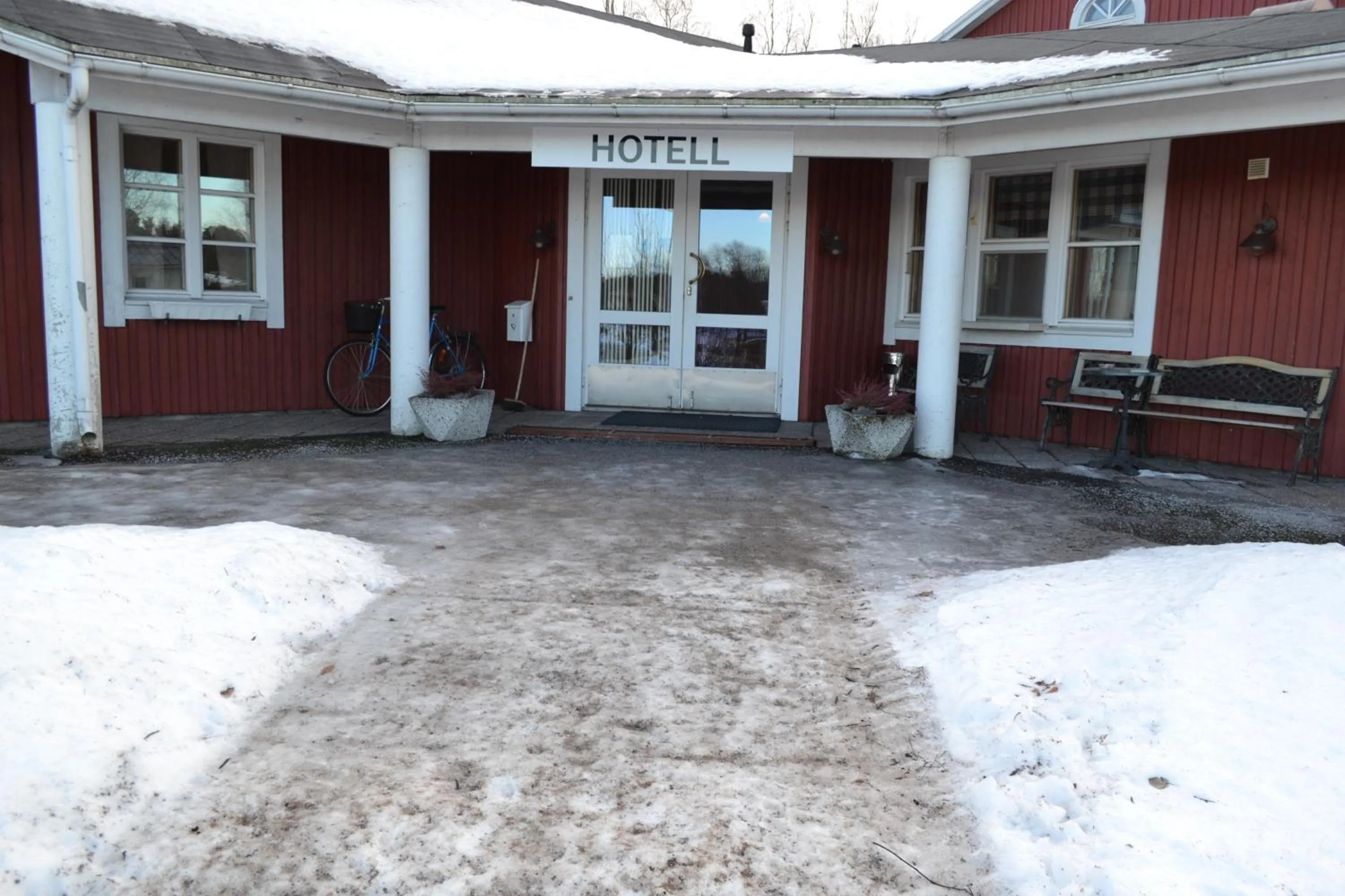 Facade/entrance in Juthbacka Hotell