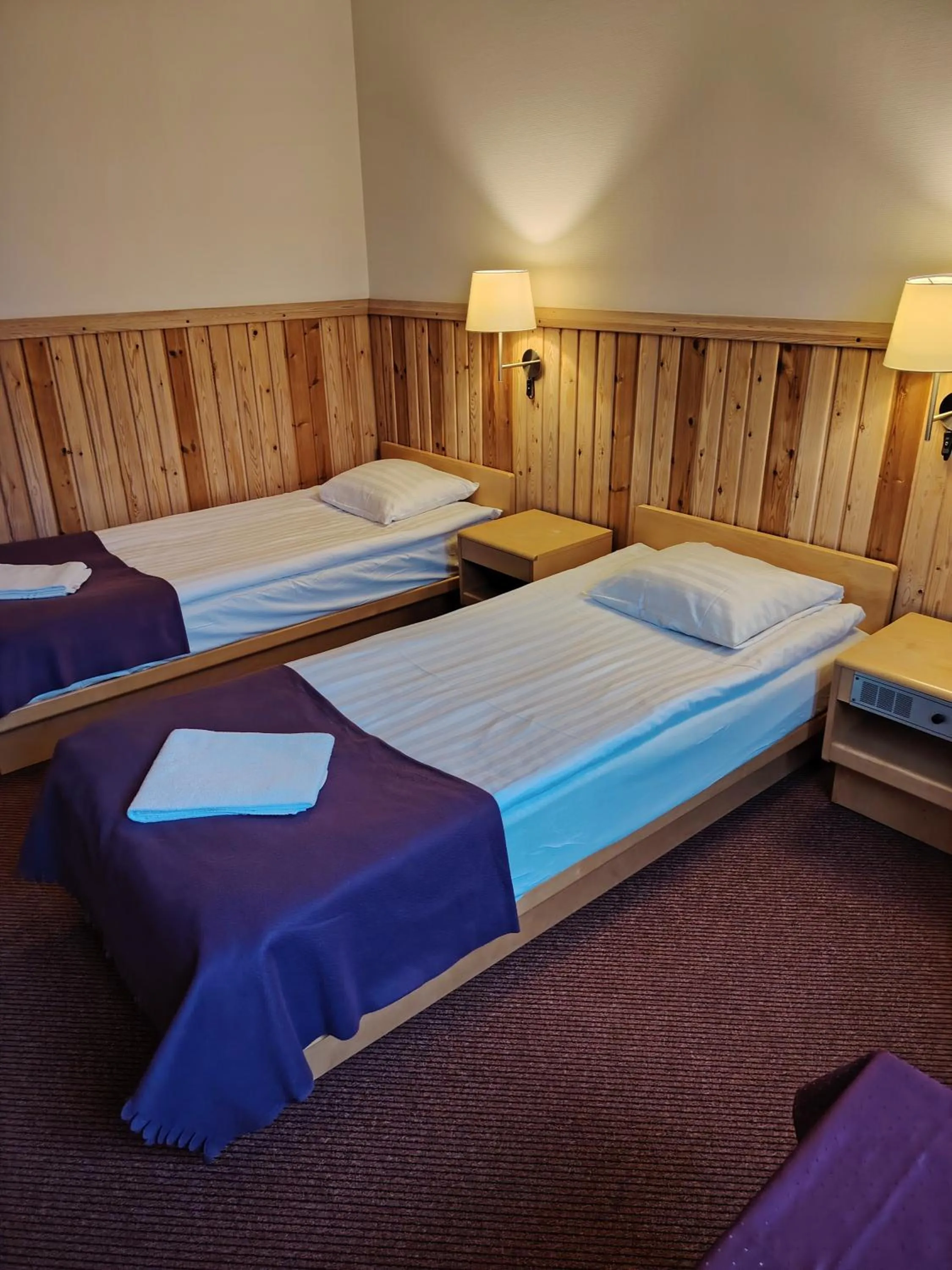 Bed in Juthbacka Hotell