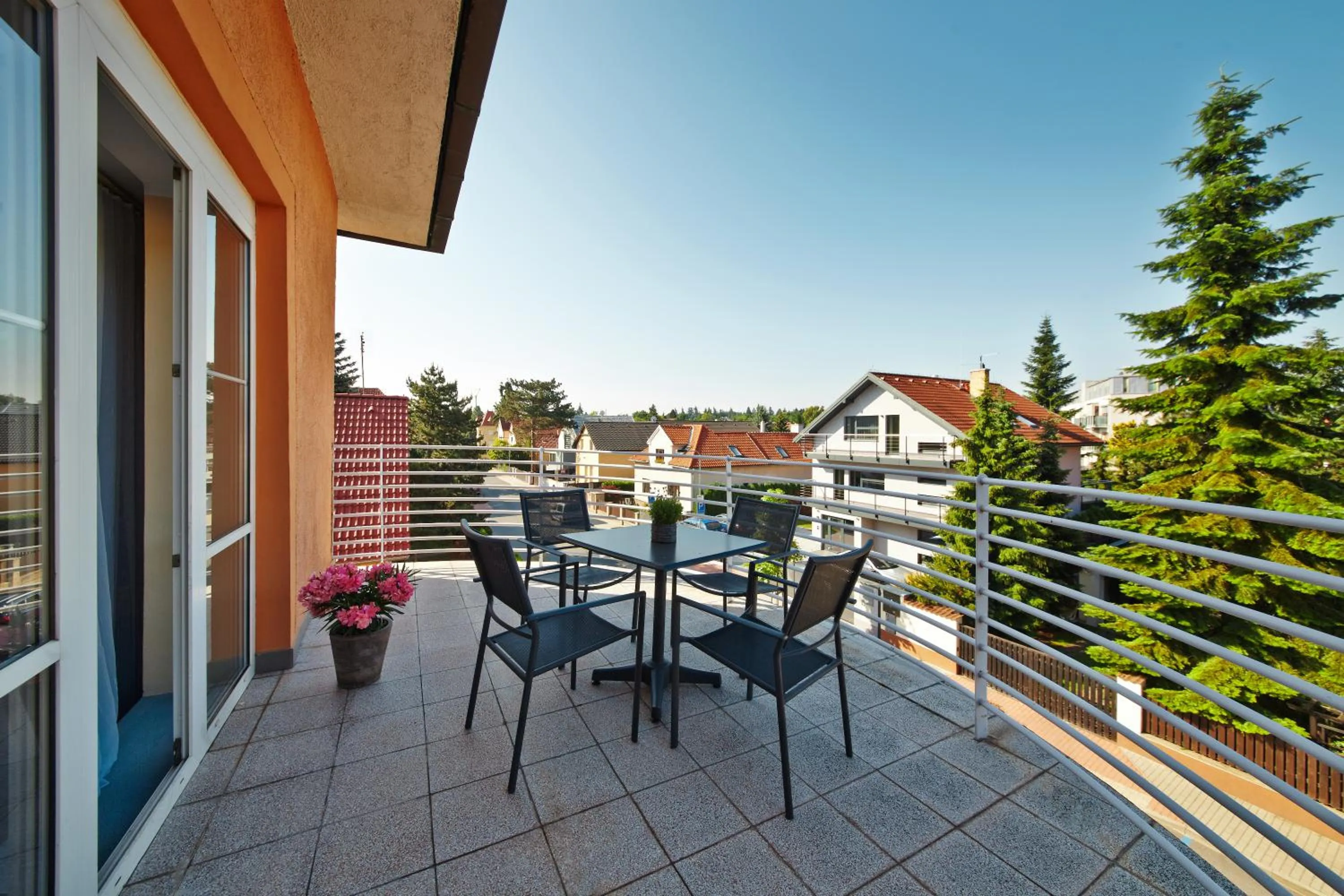 Balcony/Terrace in Hotel Tulipan Pruhonice