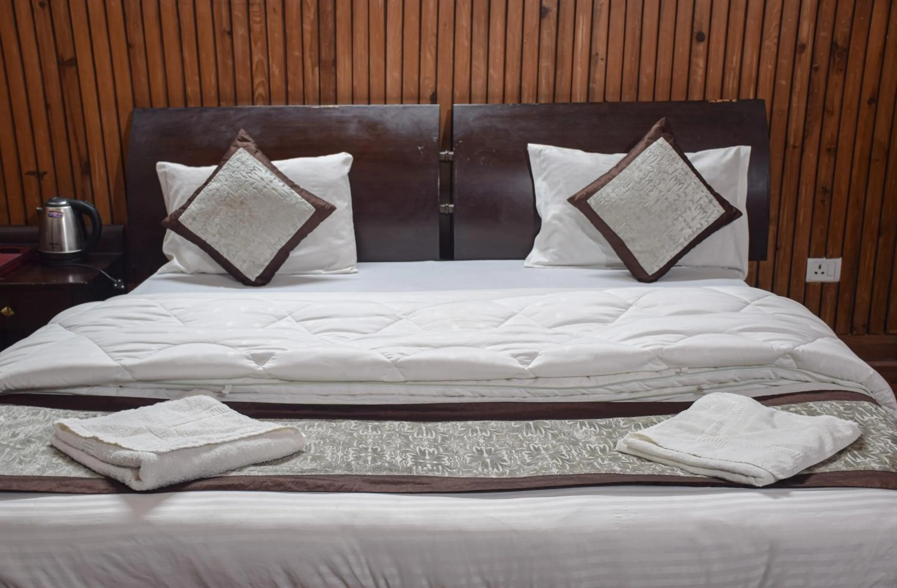 Bed in The Canadian Woods Resort