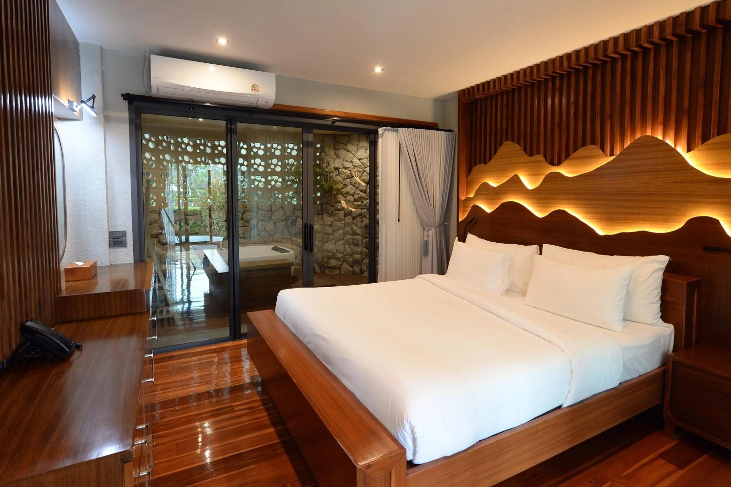 Bed in The Hidden Village, Khao Yai