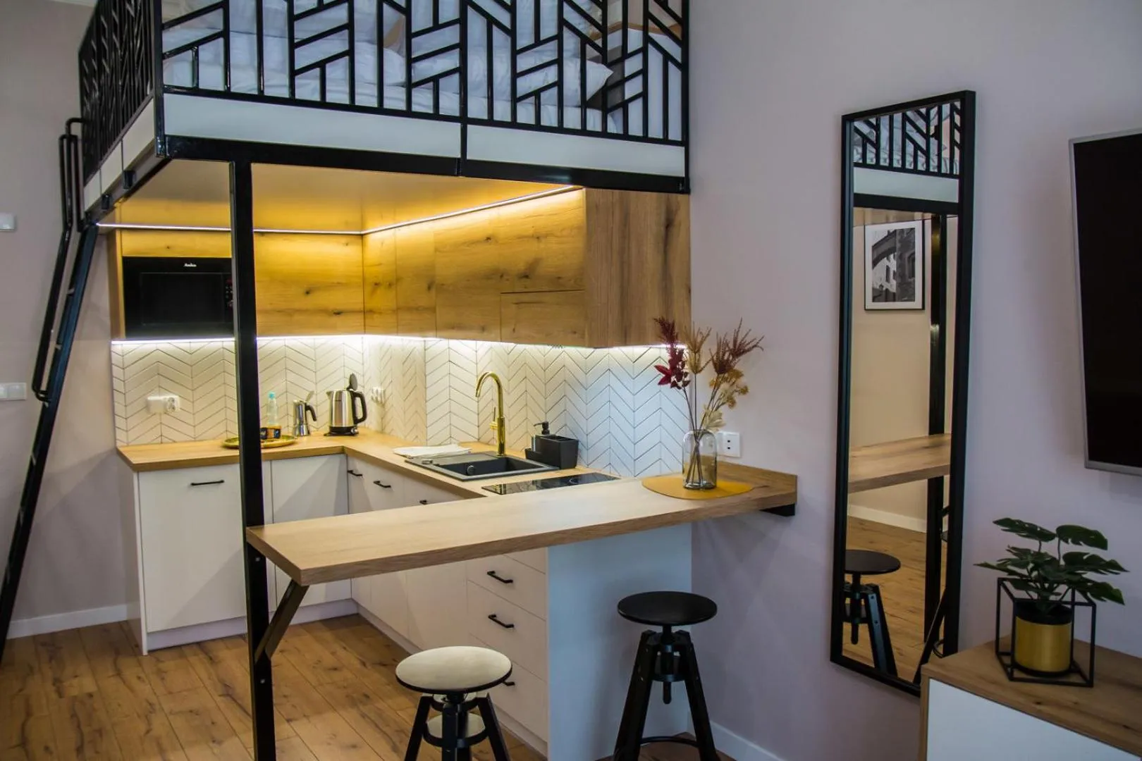 Kitchen or kitchenette in Piernikowe by Rentoom